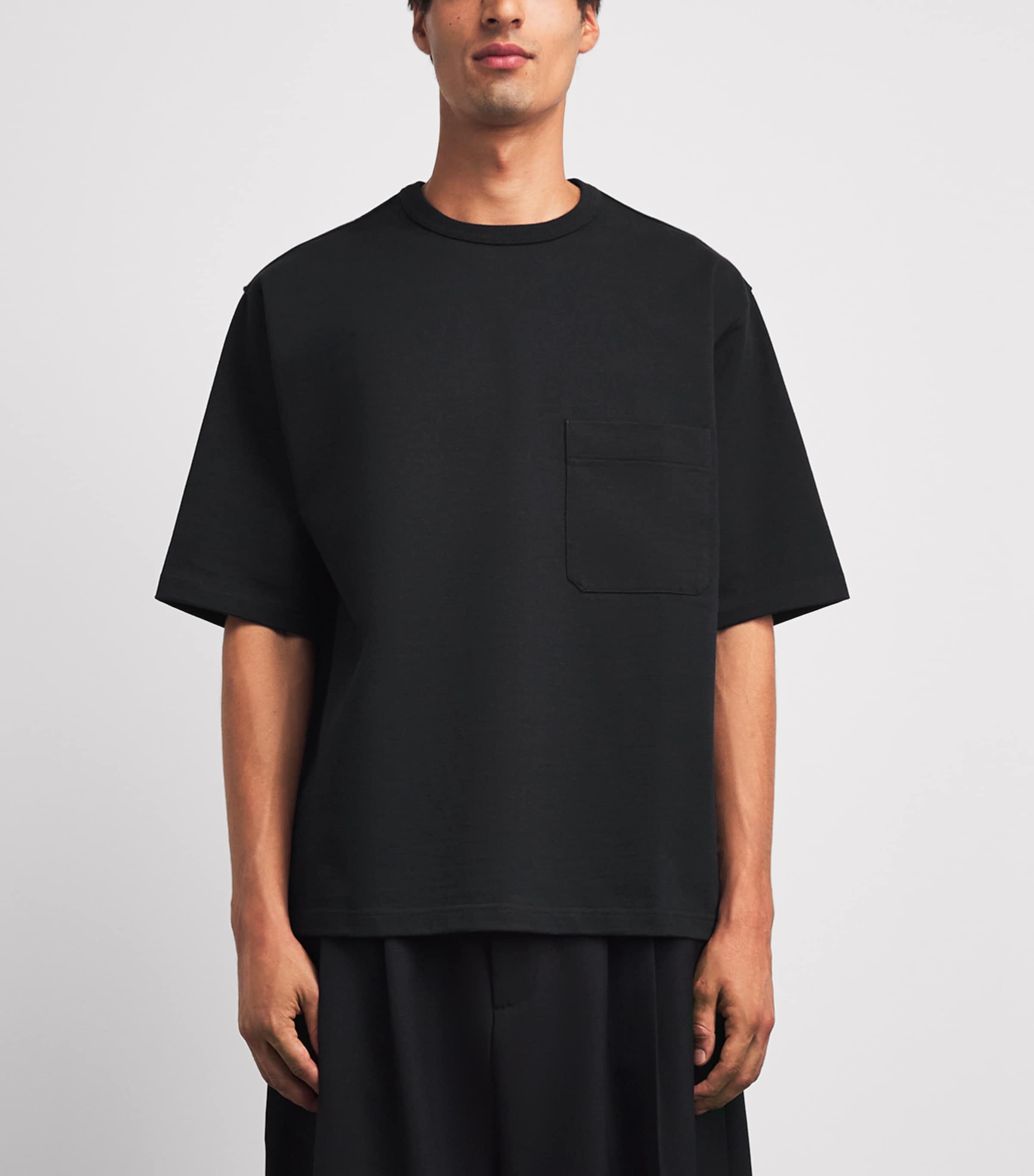 Lemaire Mens Cotton Boxy T-Shirt Black Image 4
