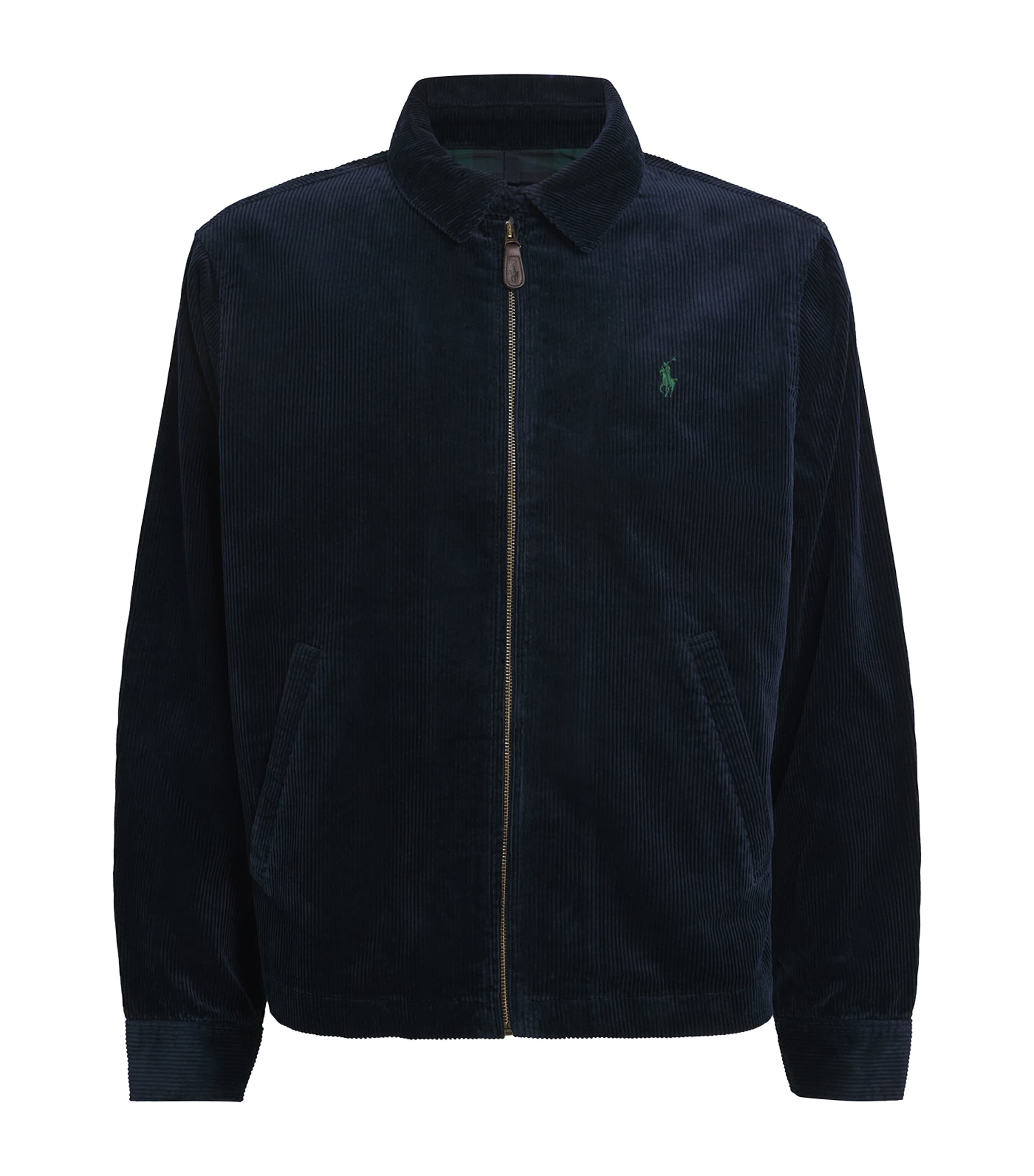 Polo Ralph Lauren Logo-embroidered Cotton-corduroy Jacket In Blue