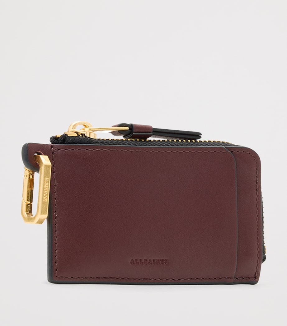 Leather Remy Wallet DARK RED Image 3
