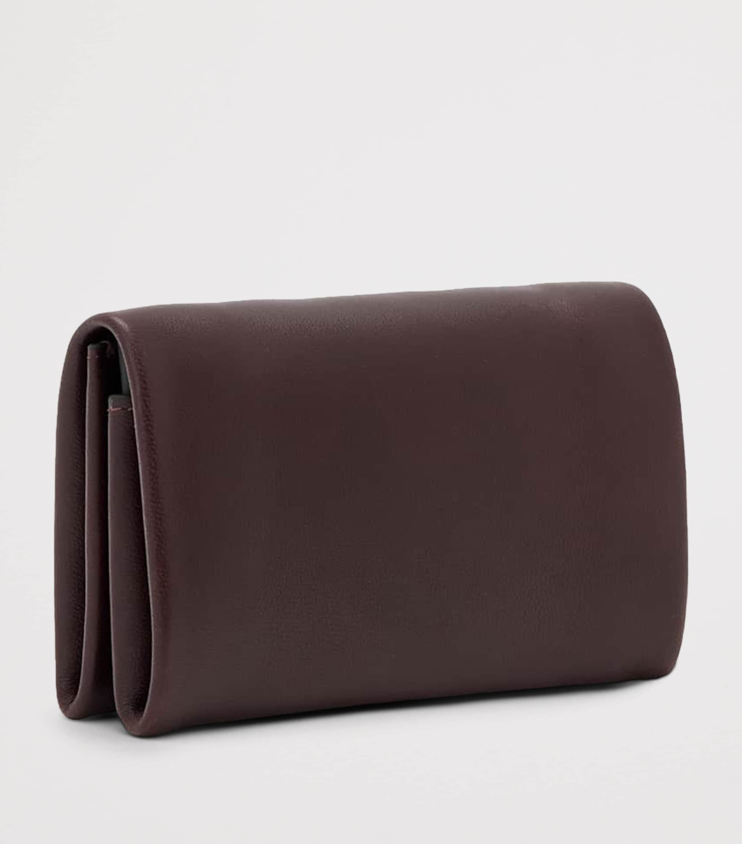 AllSaints Lambskin Harluna Wallet Burgundy Red Image 2