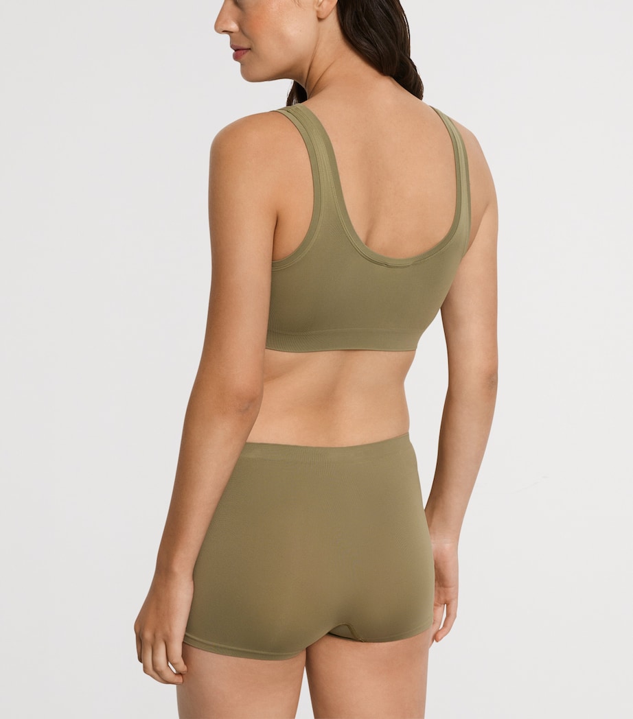 Touch Feeling Crop Top COVERT GREEN Image 3