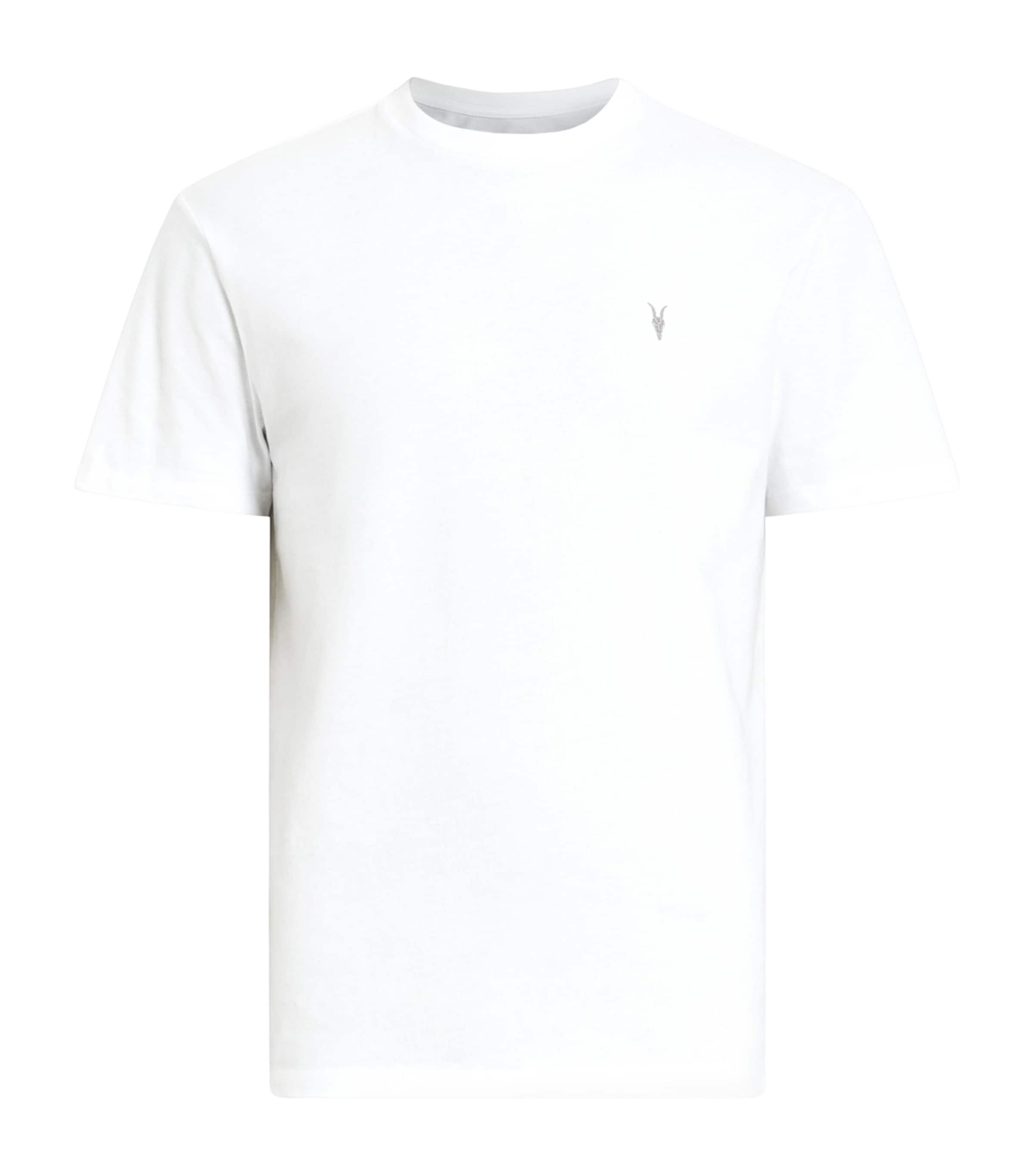 Allsaints Mens Opticwhite Tonic Crewneck Cotton-jersey T-shirt Xl In White