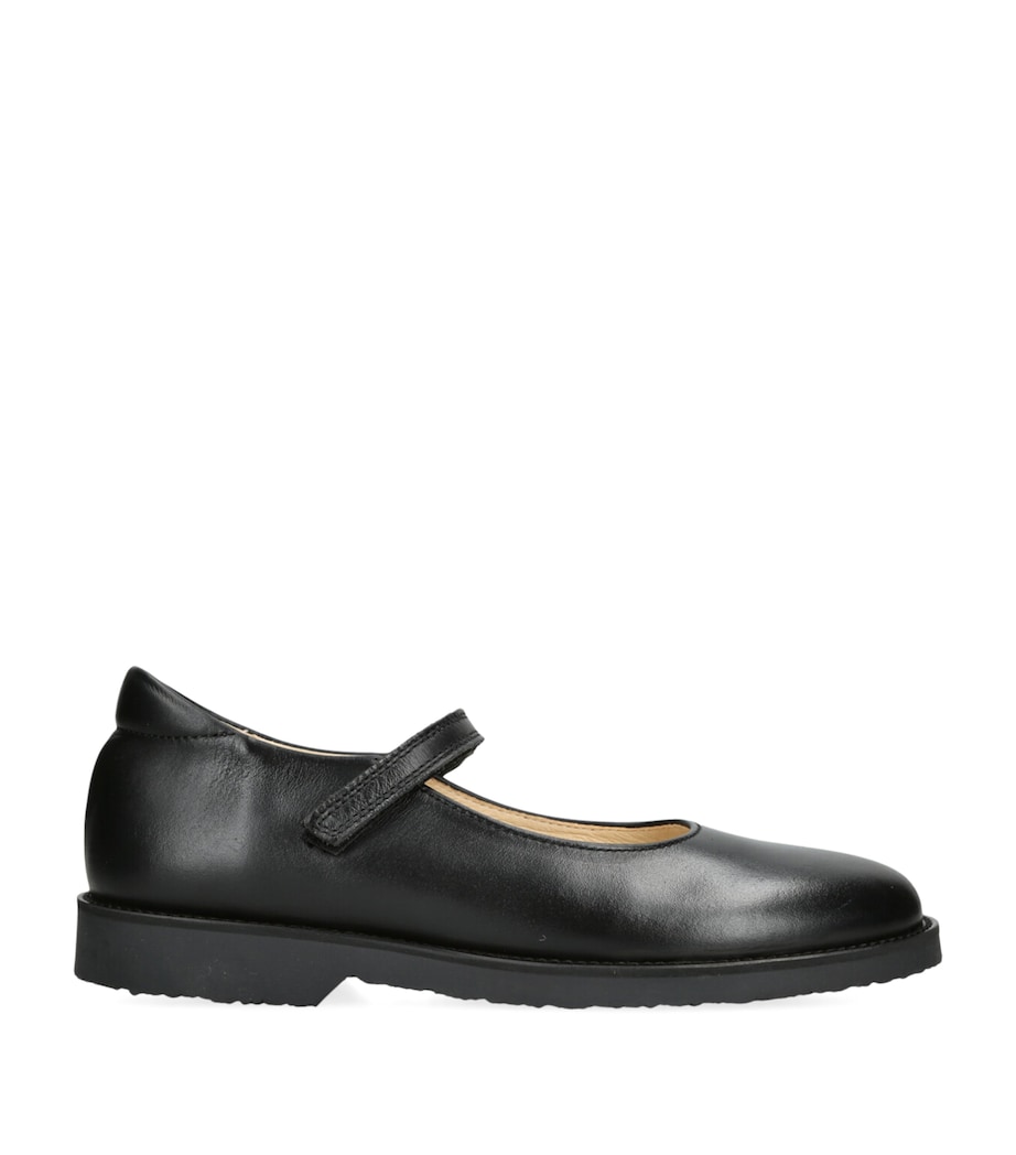 papouelli Leather Emilia Shoes Black Image 1