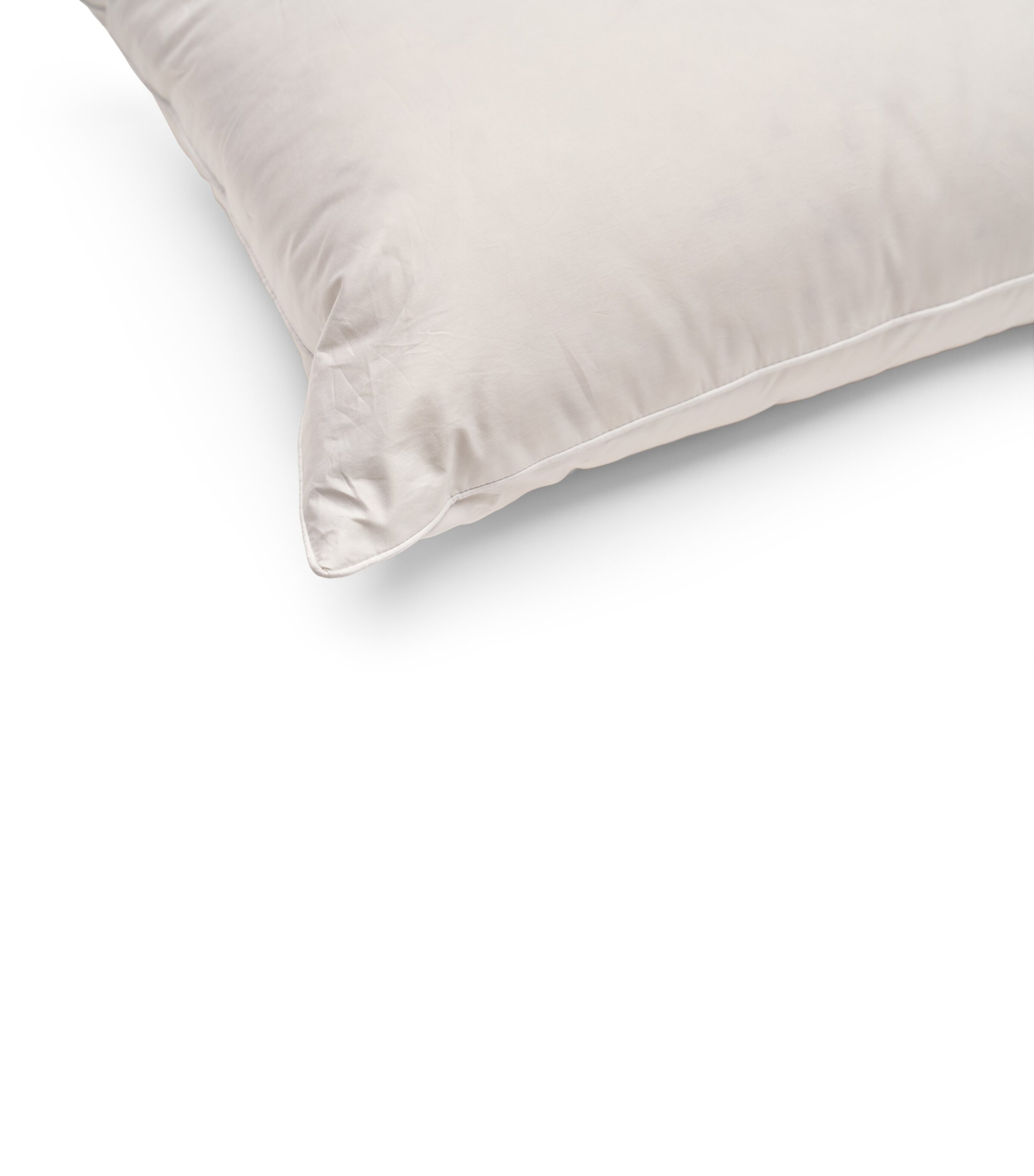 Cotton Down-Filled Pillow (90cm x 50cm) WHITE Image 6