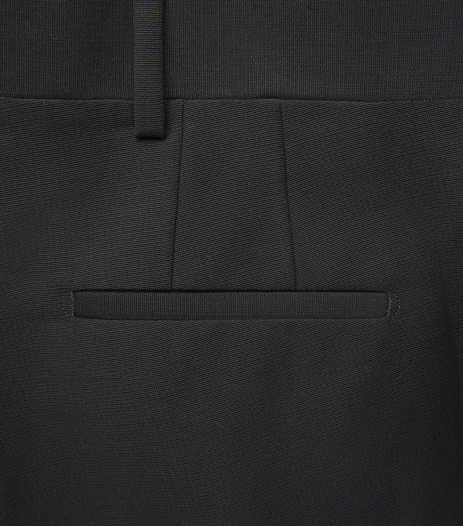 Wales Bonner Mens Virgin Wool Alto Trousers Black / Brown Image 6