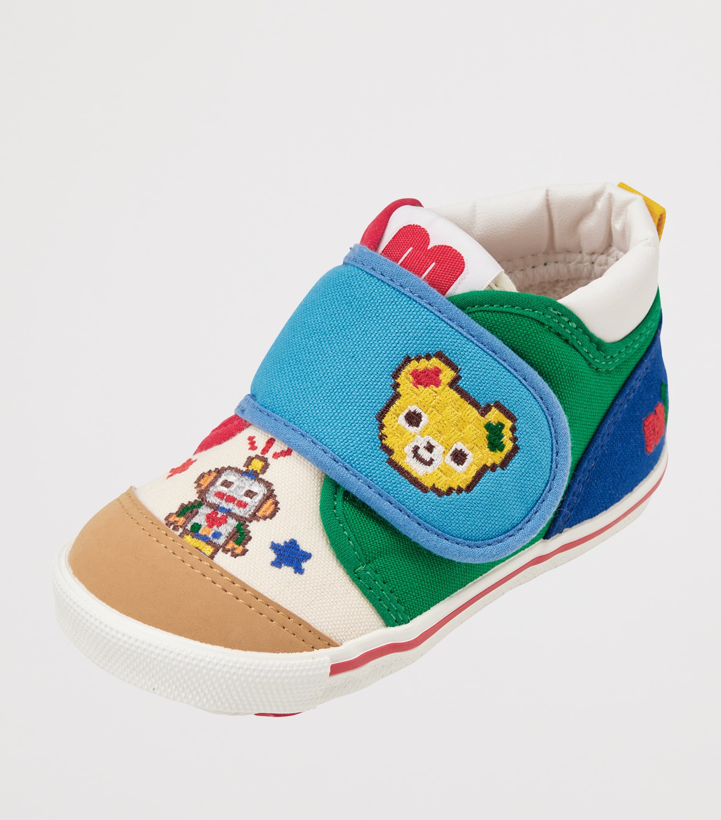Miki House Canvas Embroidered Velcro Sneakers Image 6