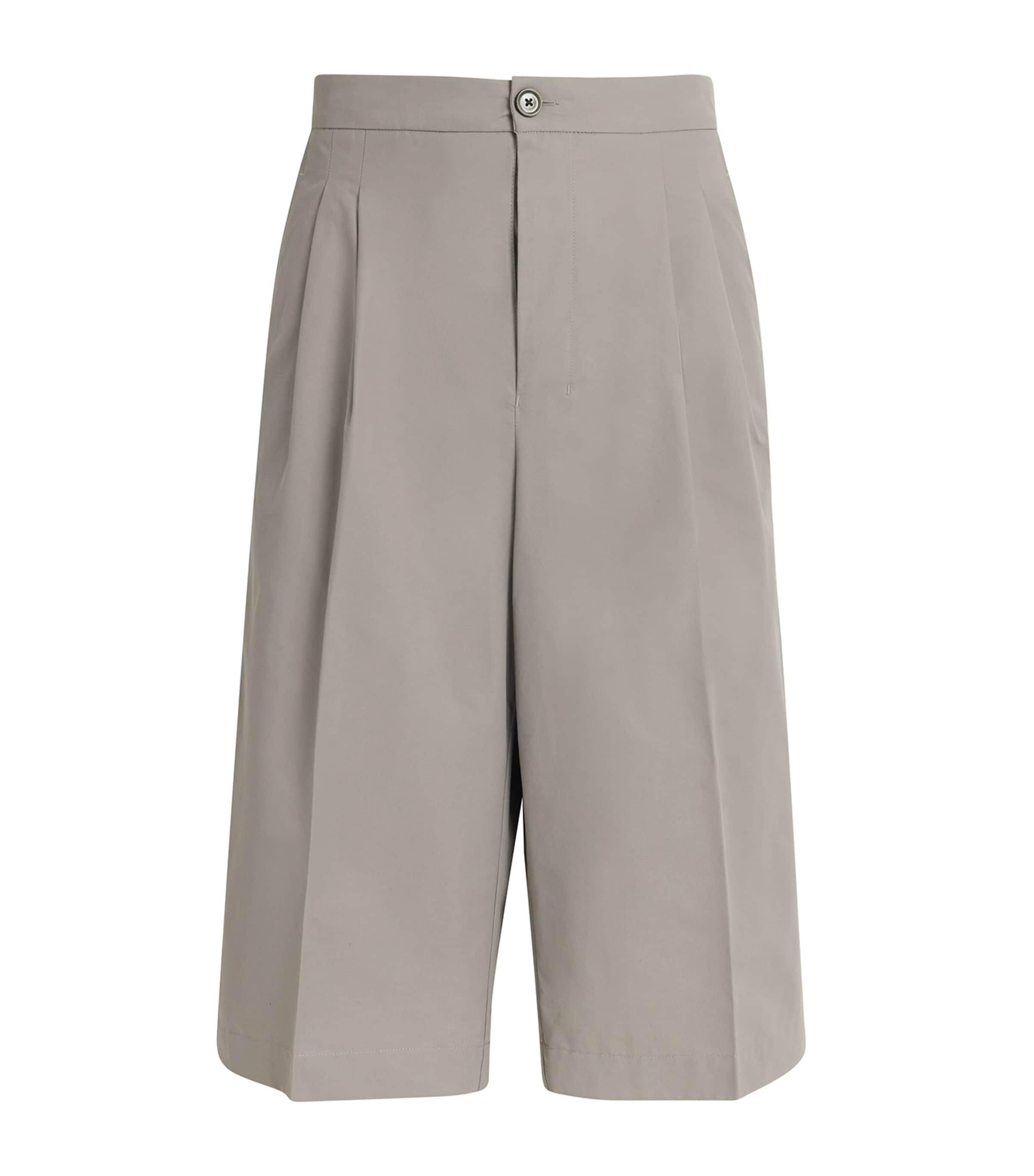 AMI Paris Mens Cotton-Blend Oversized Bermuda Shorts Image 1