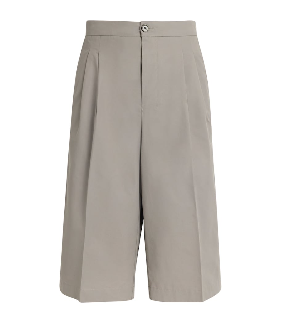 AMI Paris Mens Cotton-Blend Oversized Bermuda Shorts Image 1