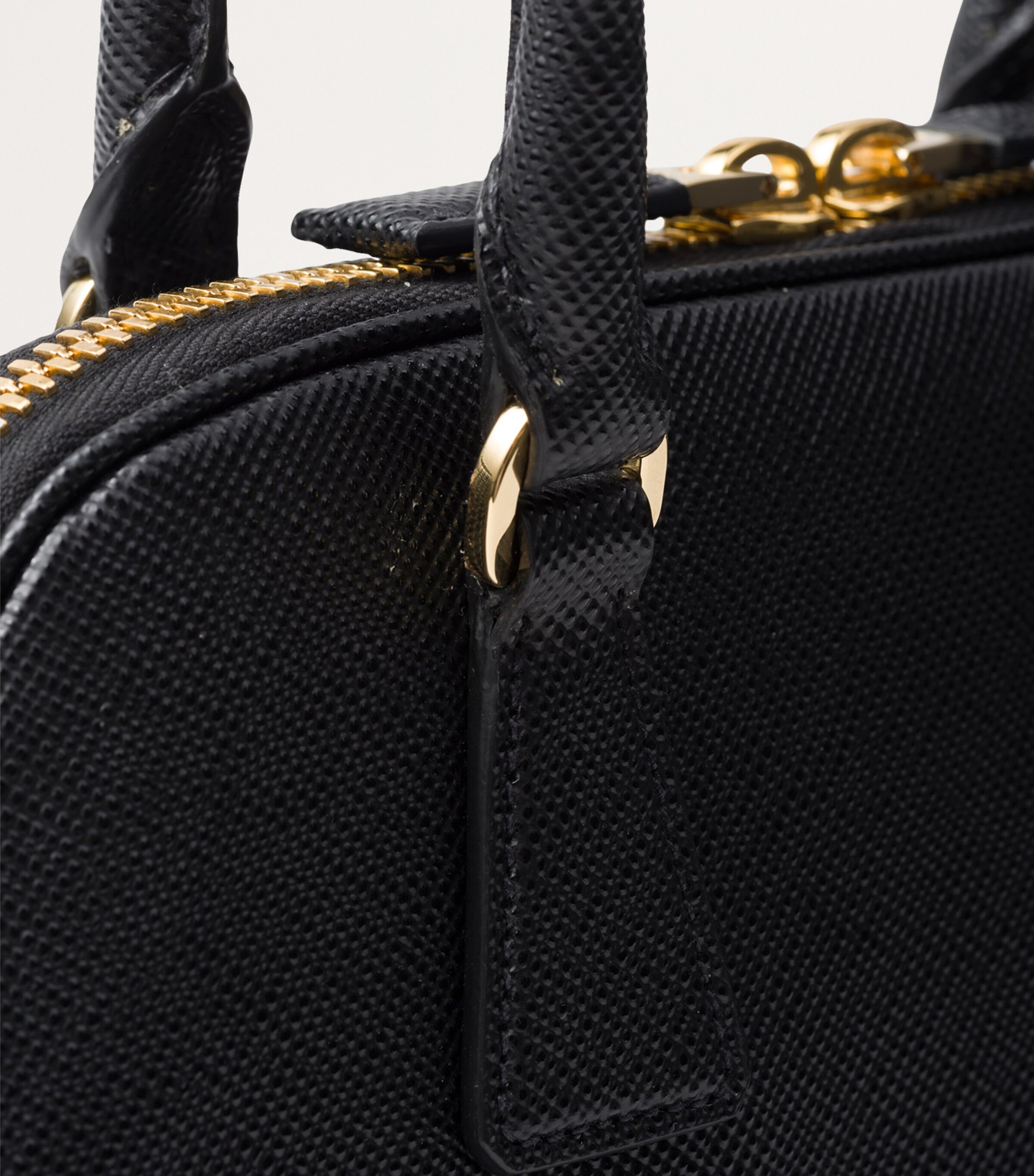 Medium Saffiano Leather Top-Handle Bag F0002 Image 8