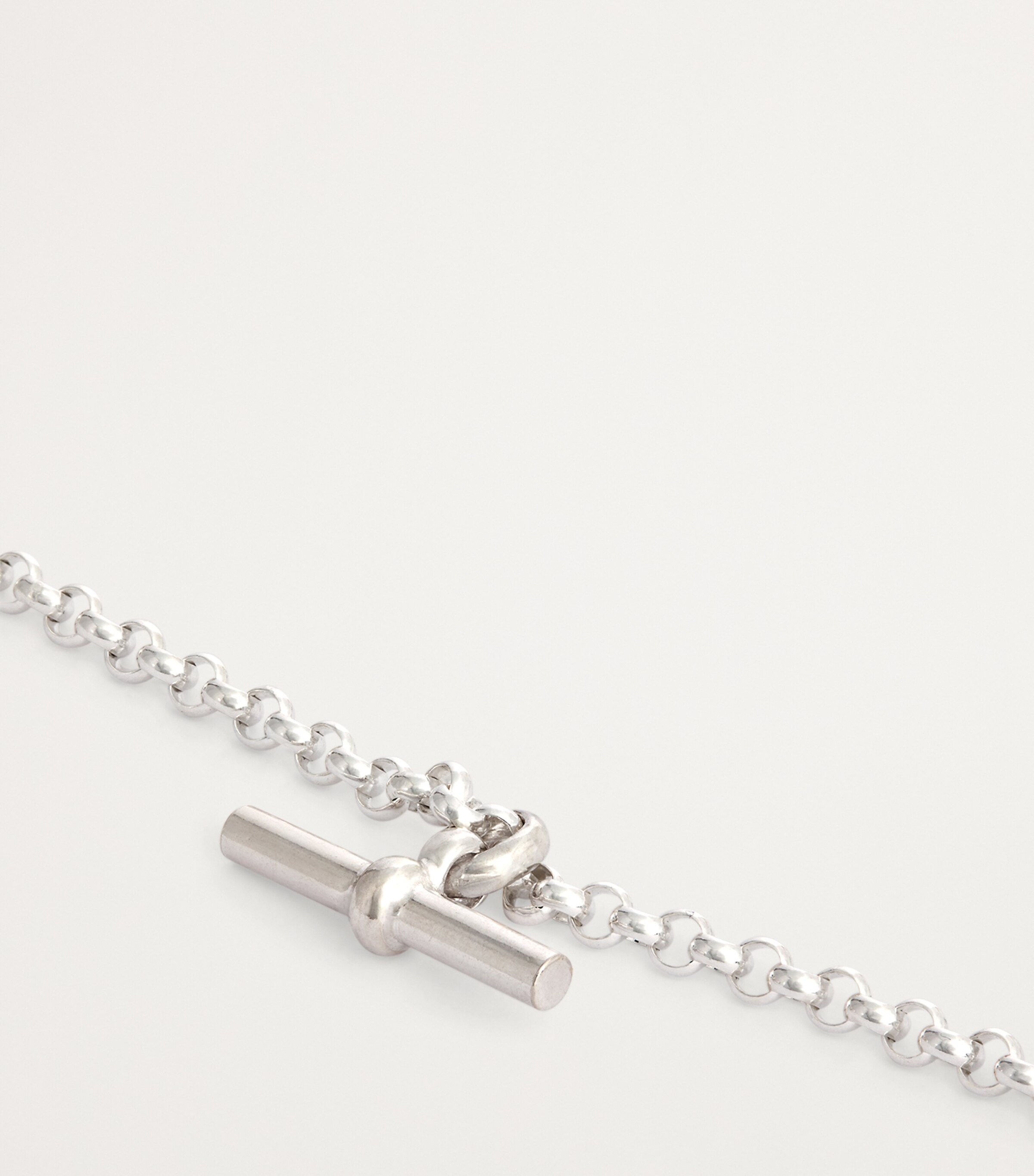 TILLY SVEAAS Sterling Silver T-Bar Belcher Chain Bracelet Silver Image 3