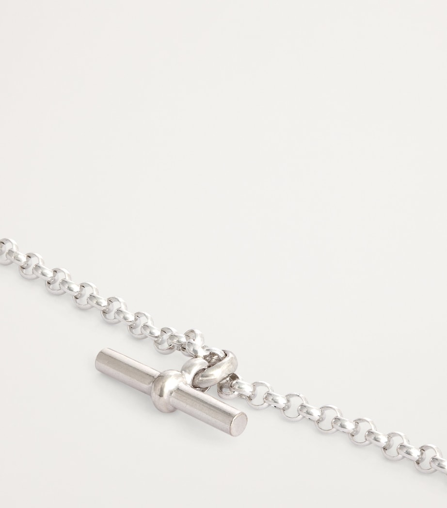 TILLY SVEAAS Sterling Silver T-Bar Belcher Chain Bracelet Silver Image 3