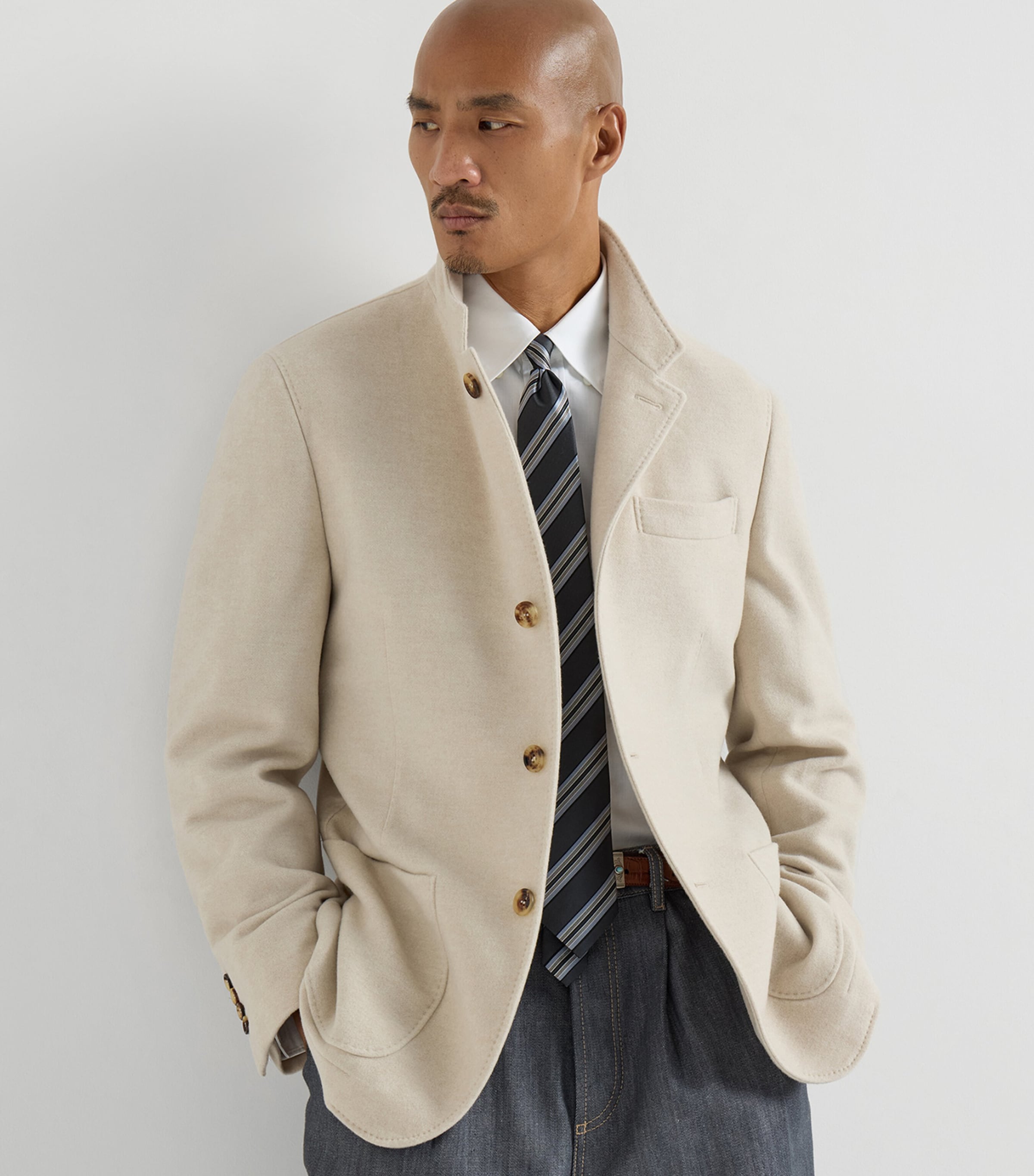 Brunello Cucinelli Mens Water-Resistant Cashmere Blazer Image 4
