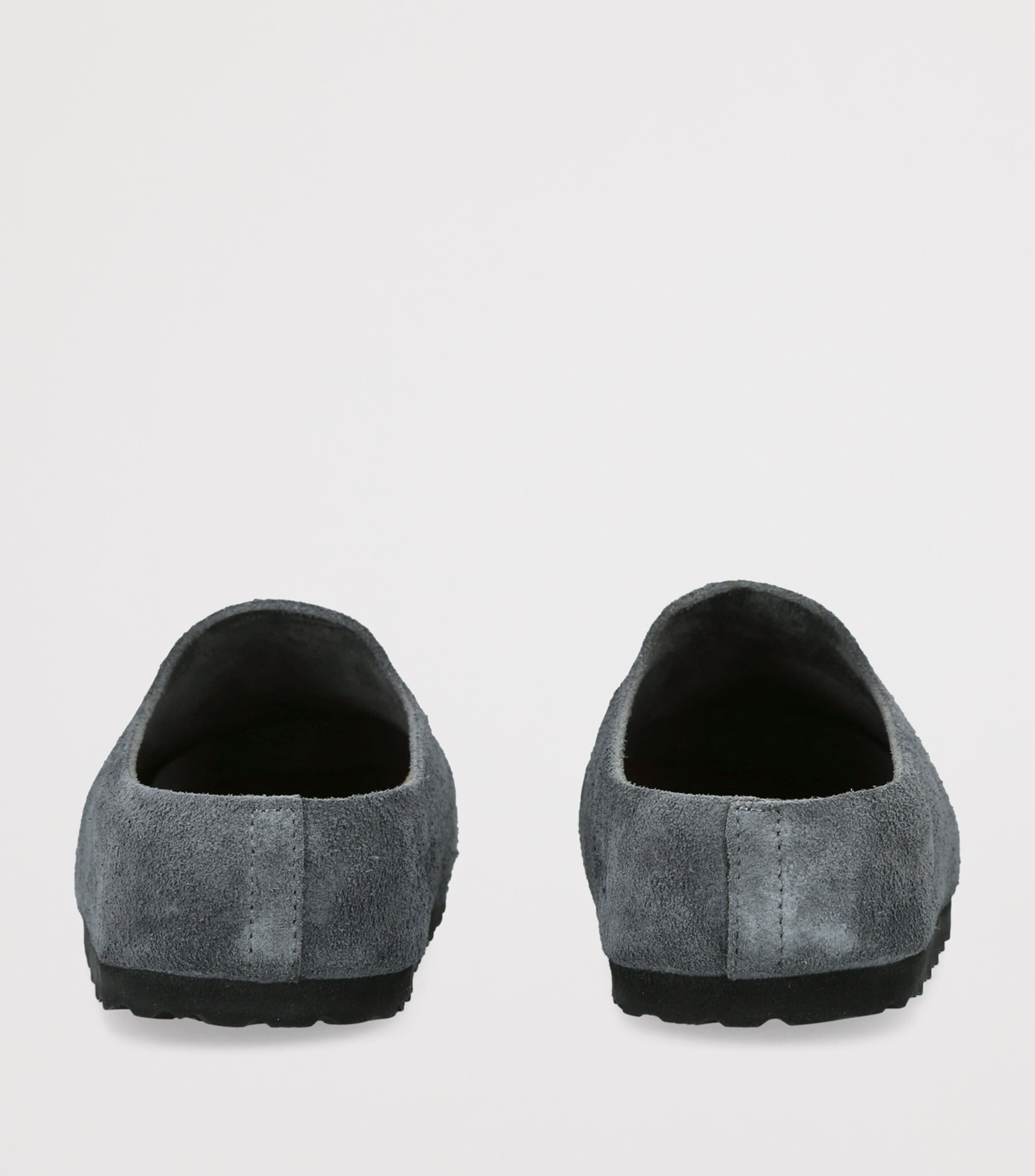 Birkenstock Suede Amsterdam Wrapped Clogs (Regular Fit) Grey/dark Image 2