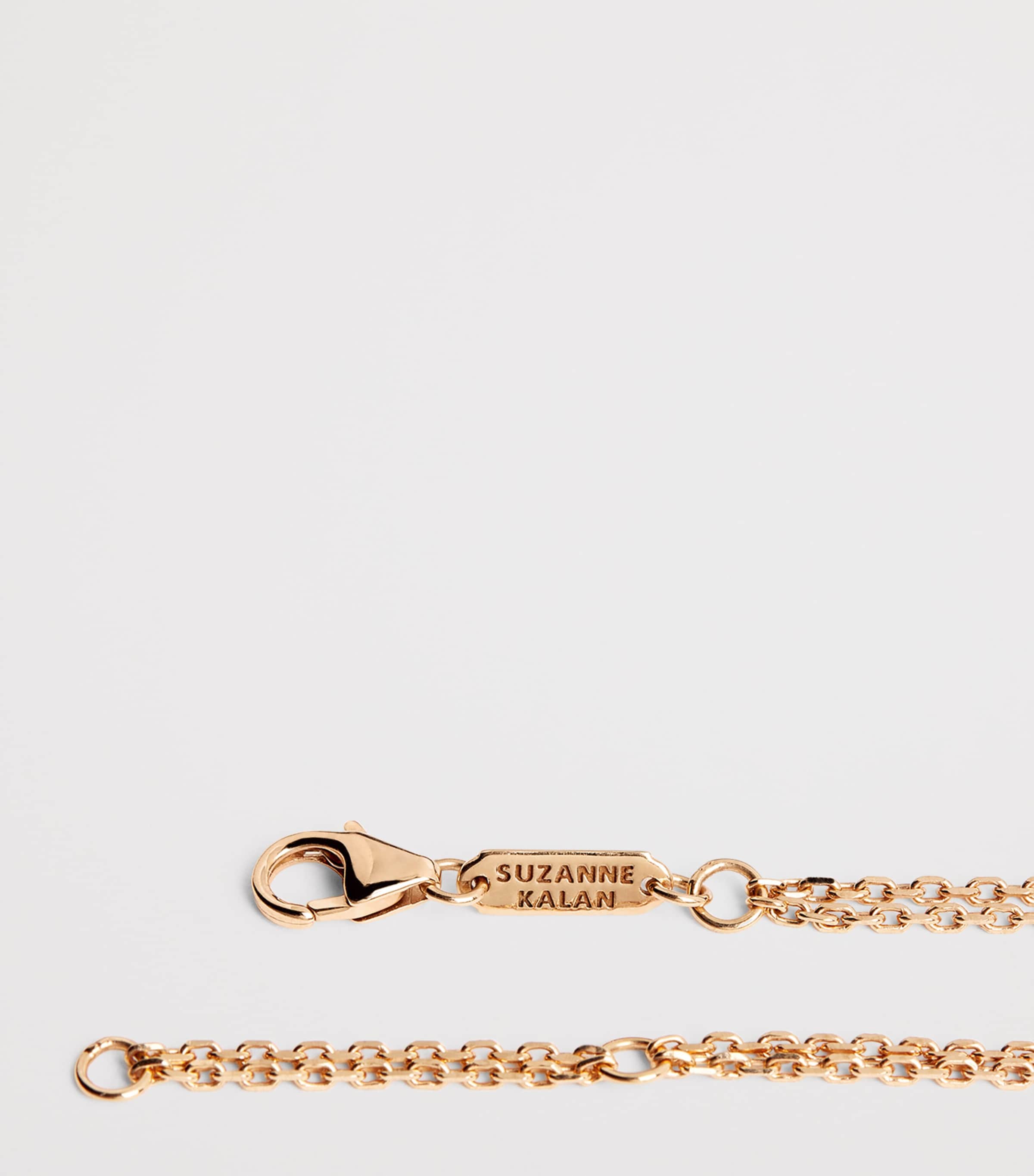 Suzanne Kalan Rose Gold, Diamond and Pink Sapphire Evil Eye Chain Bracelet Rg/p Image 4