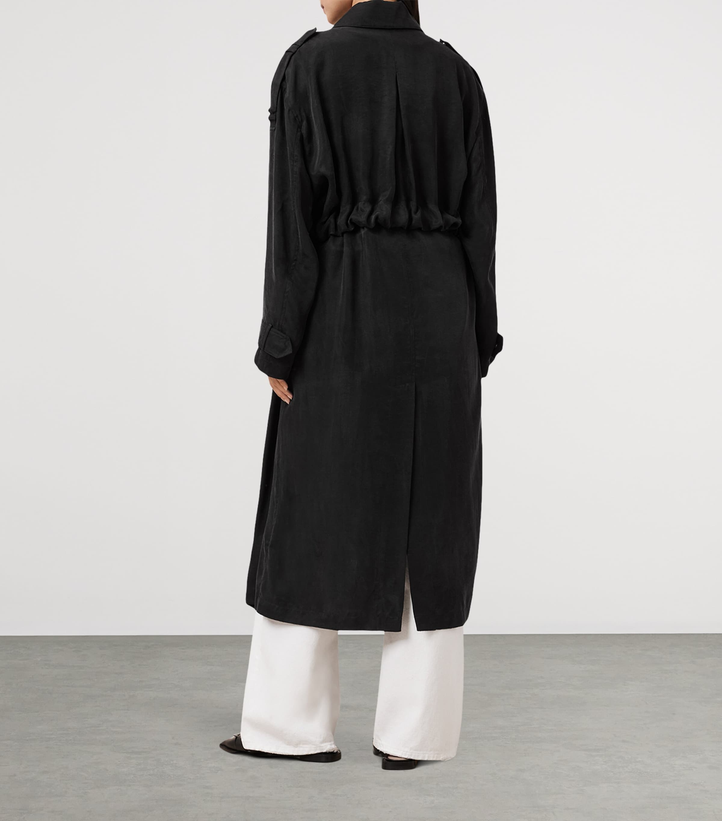 Linnie Trench Coat BLACK Image 6