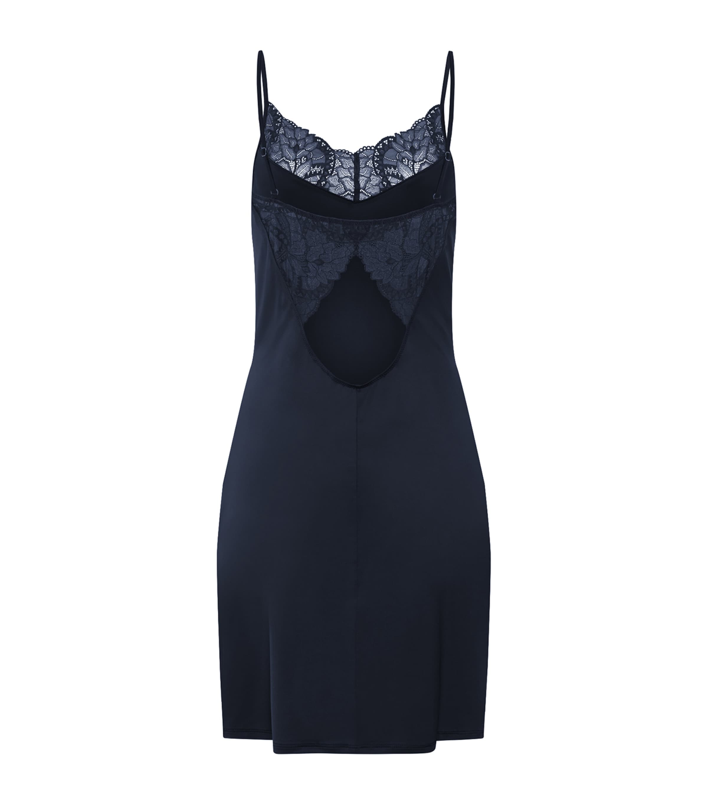Hanro Womens Azelia Negligee Deep Navy Image 3