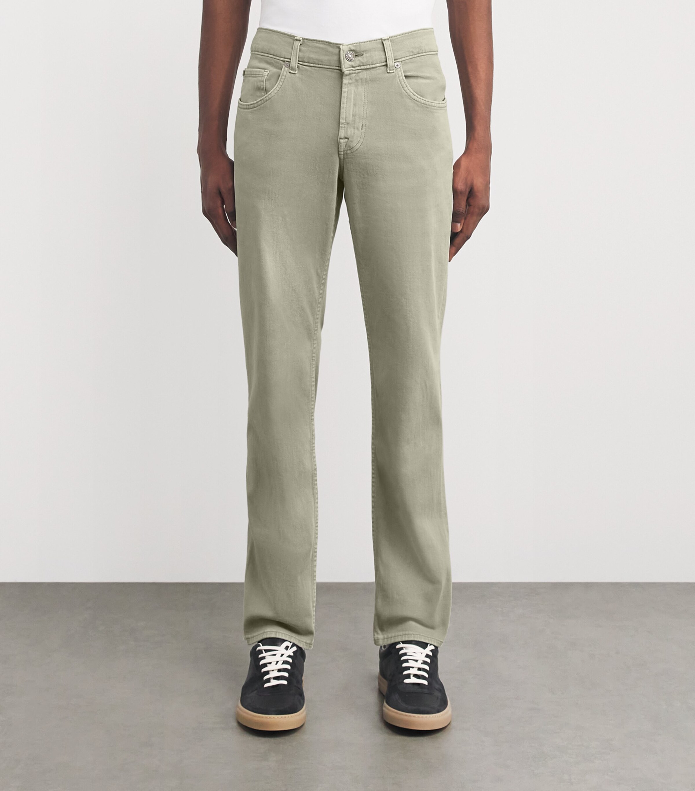 Slimmy Luxe Performance Stretch Sateen Jeans GREEN Image 3