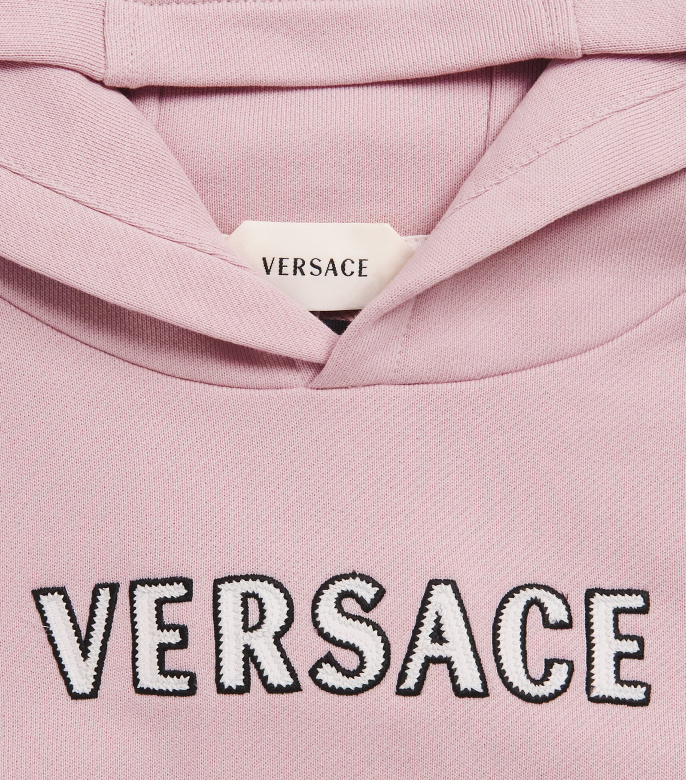 Versace Kids Cotton Embroidered Logo Hoodie (4-14 Years) Image 3