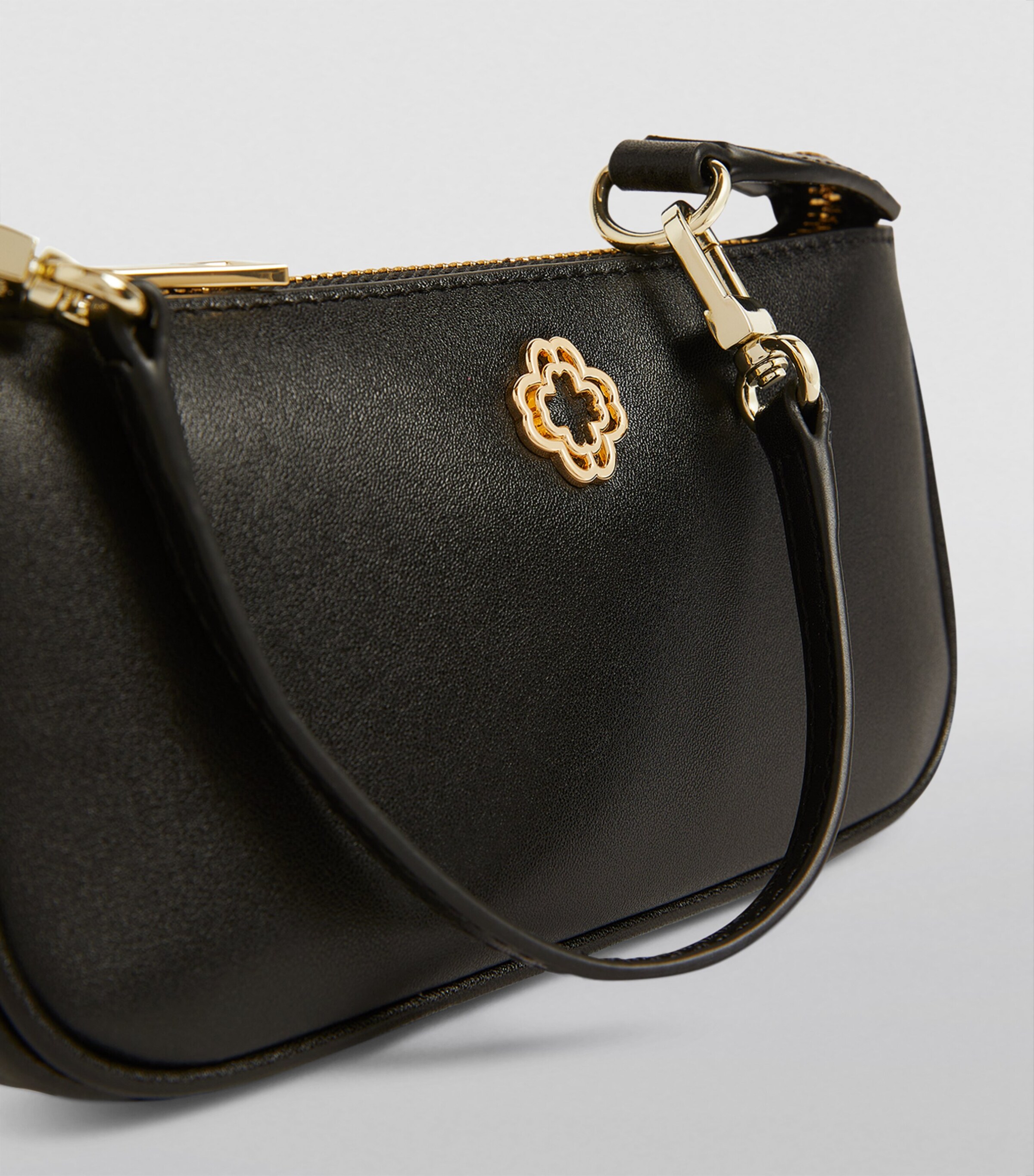 Maje Mini Sarah Clutch Bag Black Image 3