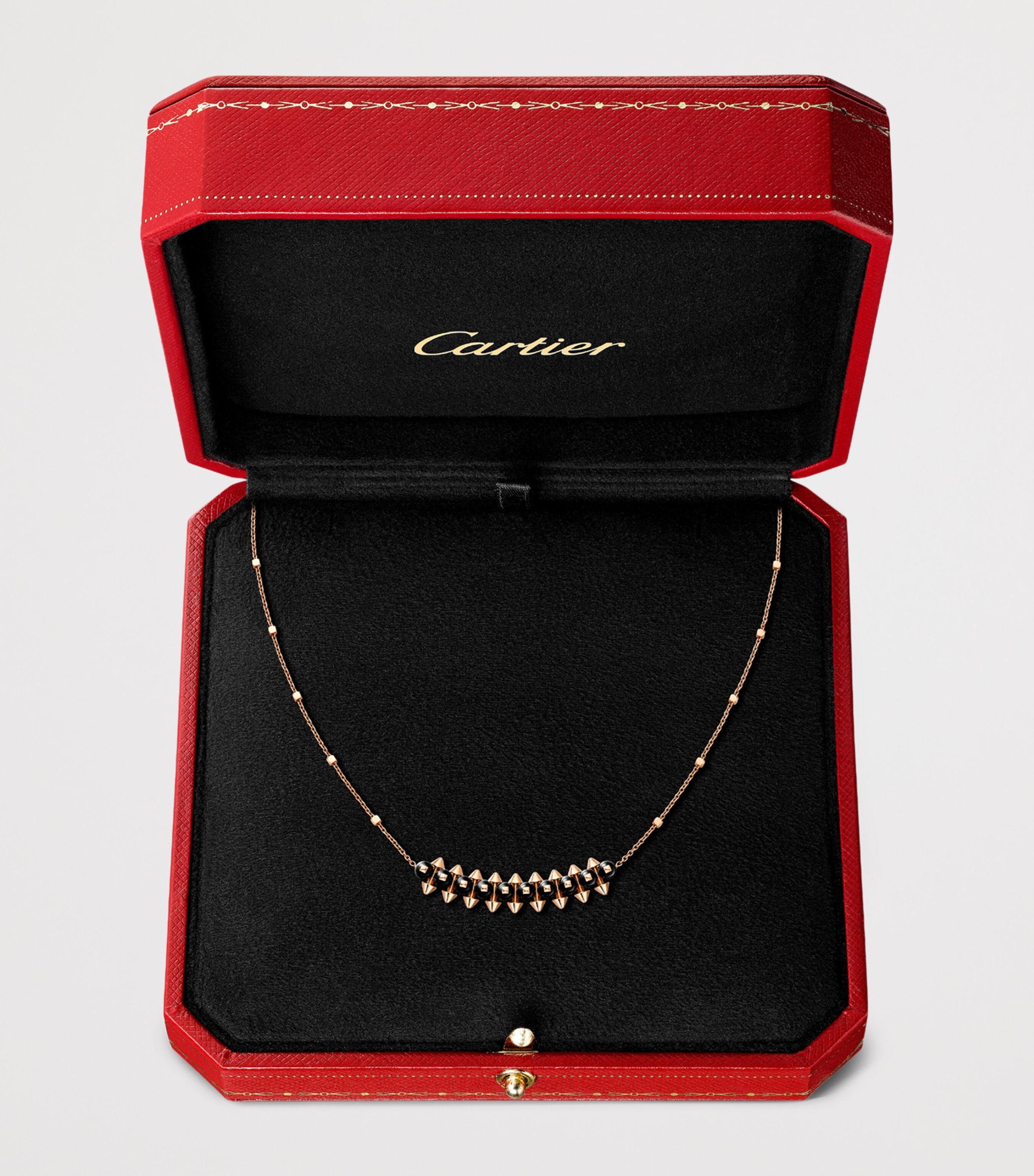 Cartier Rose Gold and Onyx Clash de Cartier Pendant Necklace Rose Gold Image 5