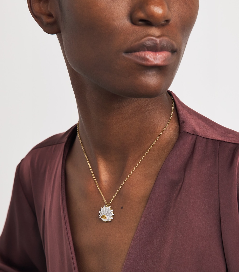 L'ATELIER NAWBAR Yellow Gold and Diamond Lot N*93 Sun Dawn Necklace Yellow Gold Image 4