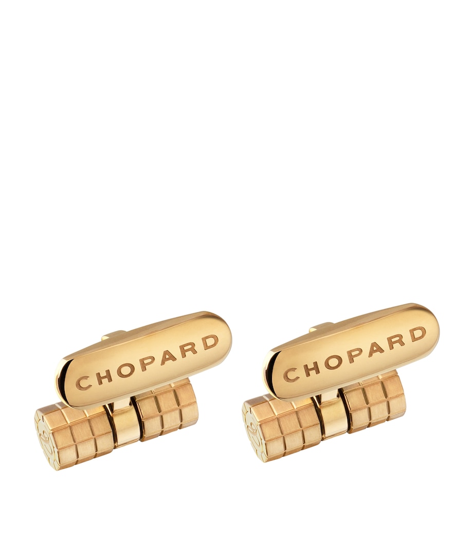 Ice Cube Cufflinks GOLD Image 2