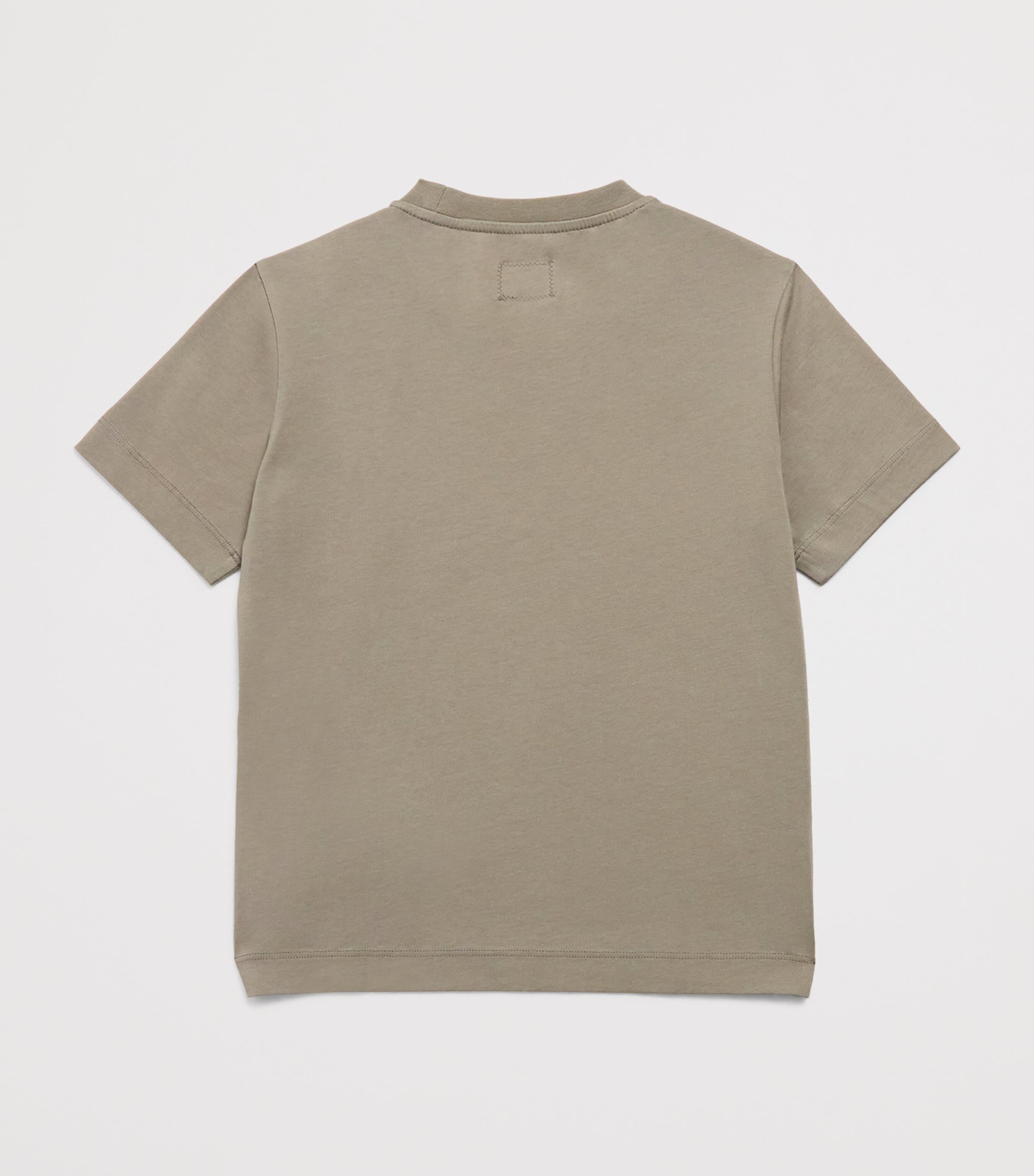 Cotton Logo T-Shirt (4-14 Years) 60503 - TAUPE GREY Image 2