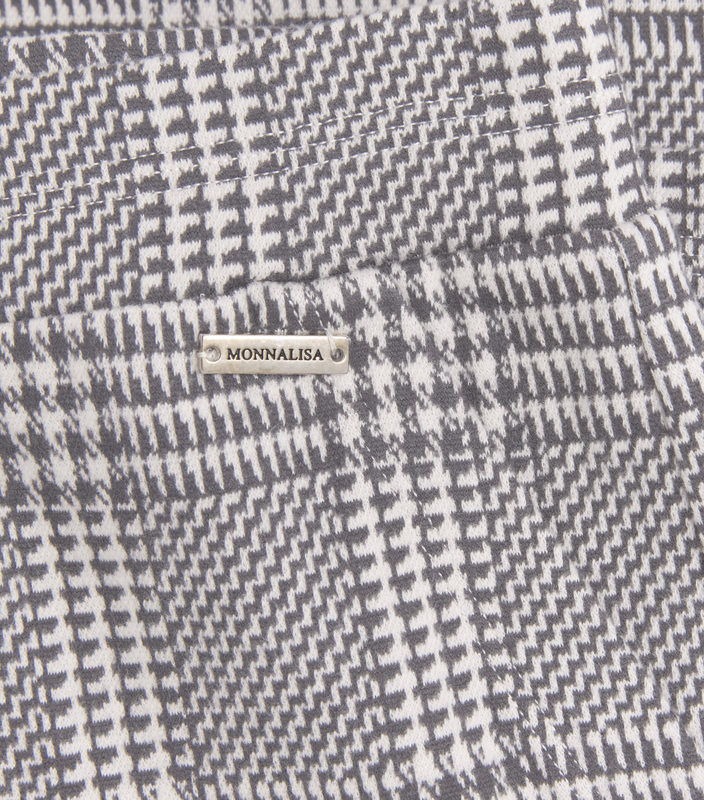 Monnalisa Houndstooth Trousers (13-14 Years) Panna Bia + Grigio Image 3
