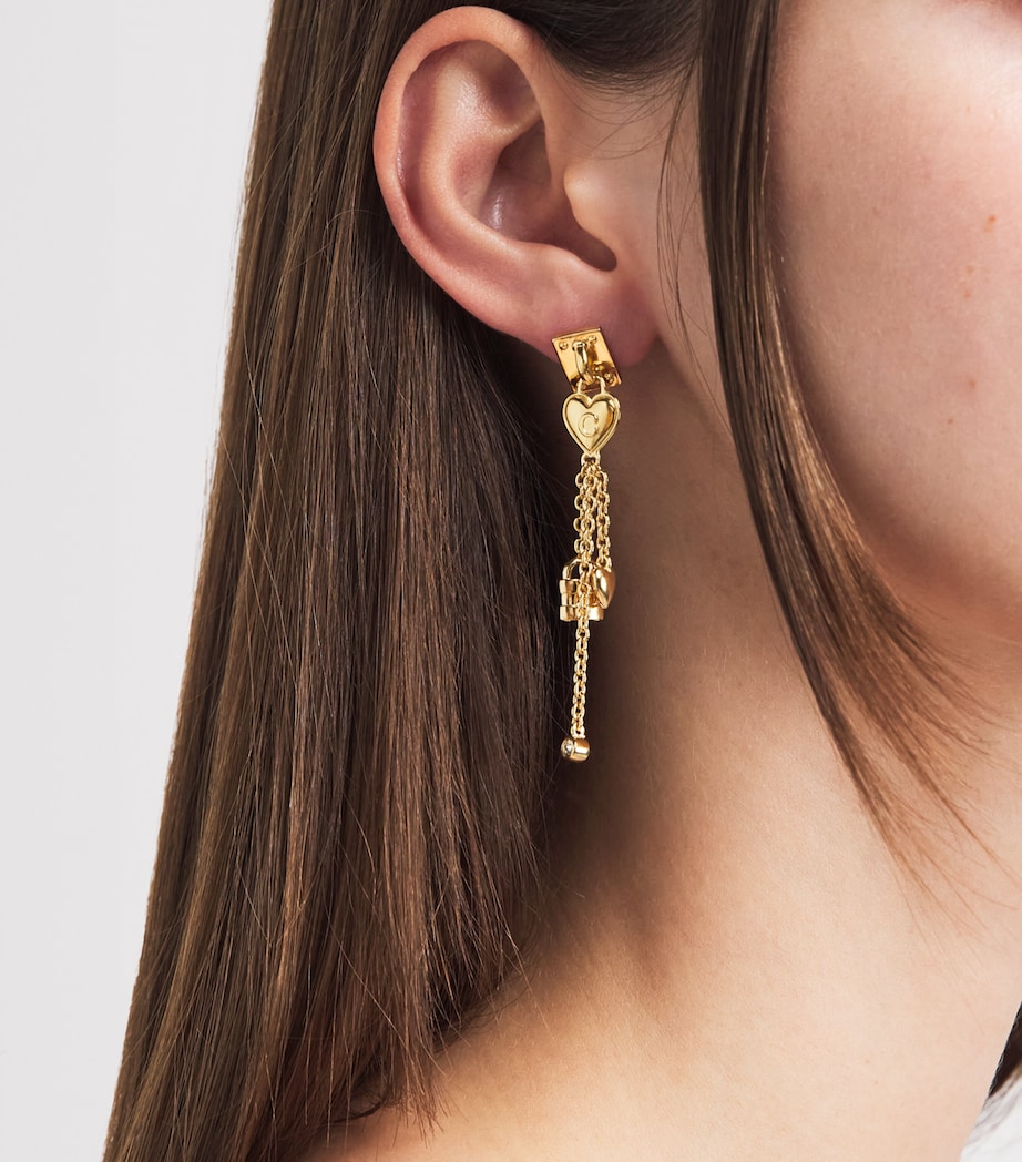 Chloé Mini Paddington Drop Earrings Vintage Gold Image 2