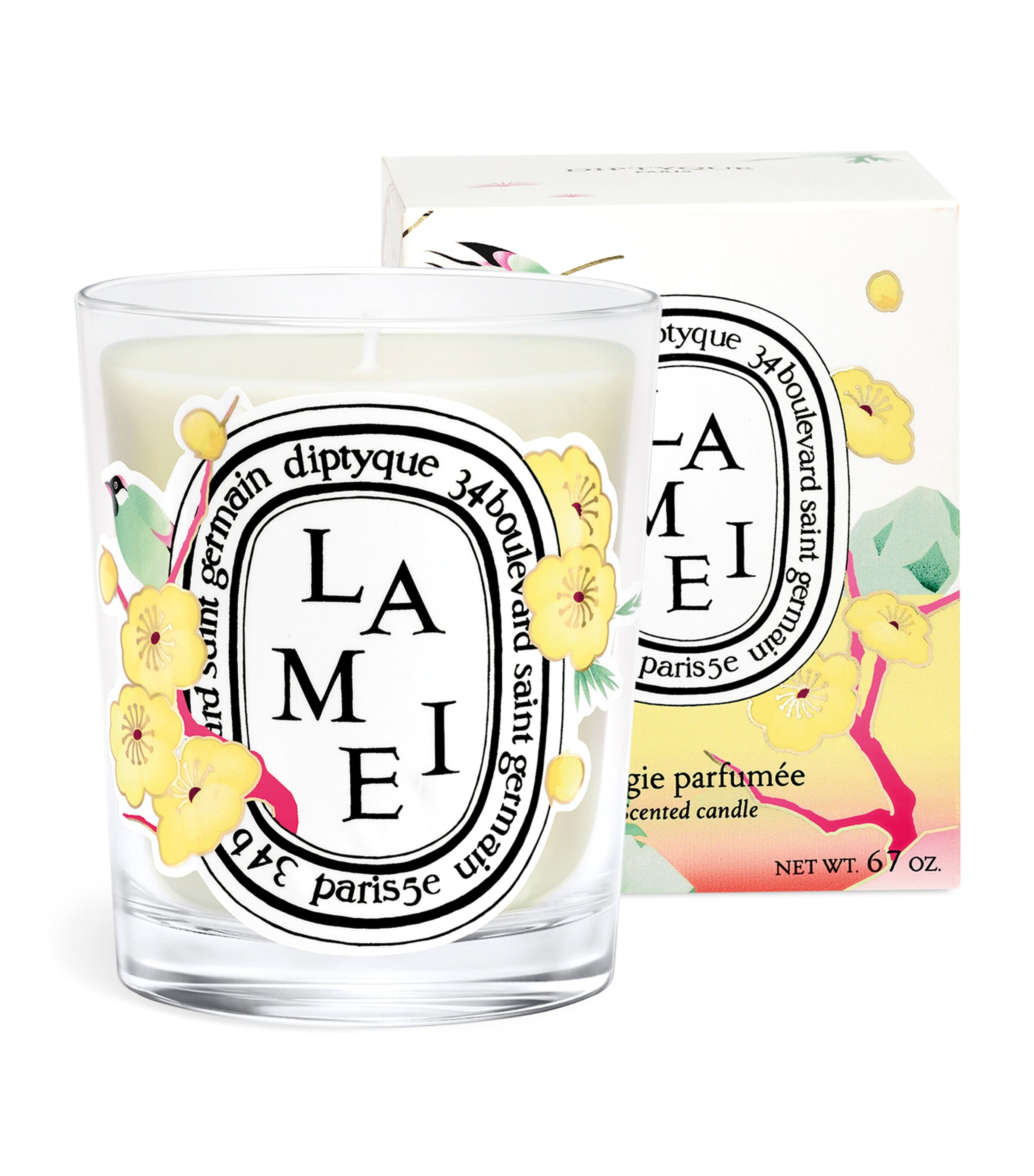 Diptyque Lamei Wintersweet Flower Classic Candle (190g) Image 1