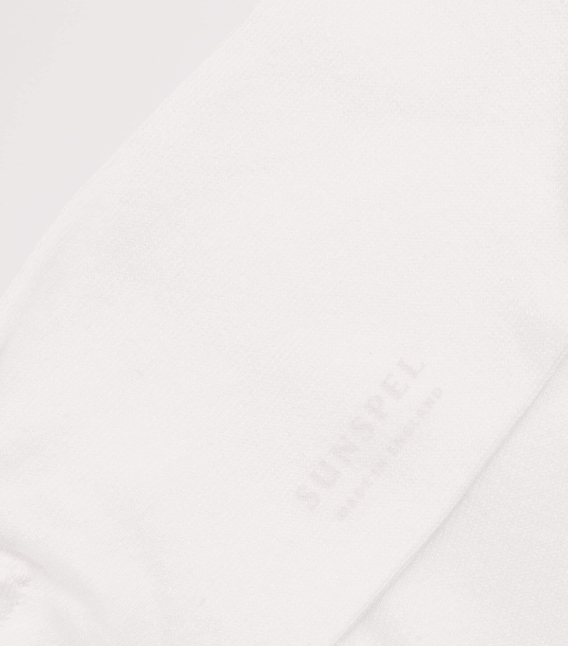Sunspel Mens Egyptian Cotton-Blend Socks Whaa White Image 2