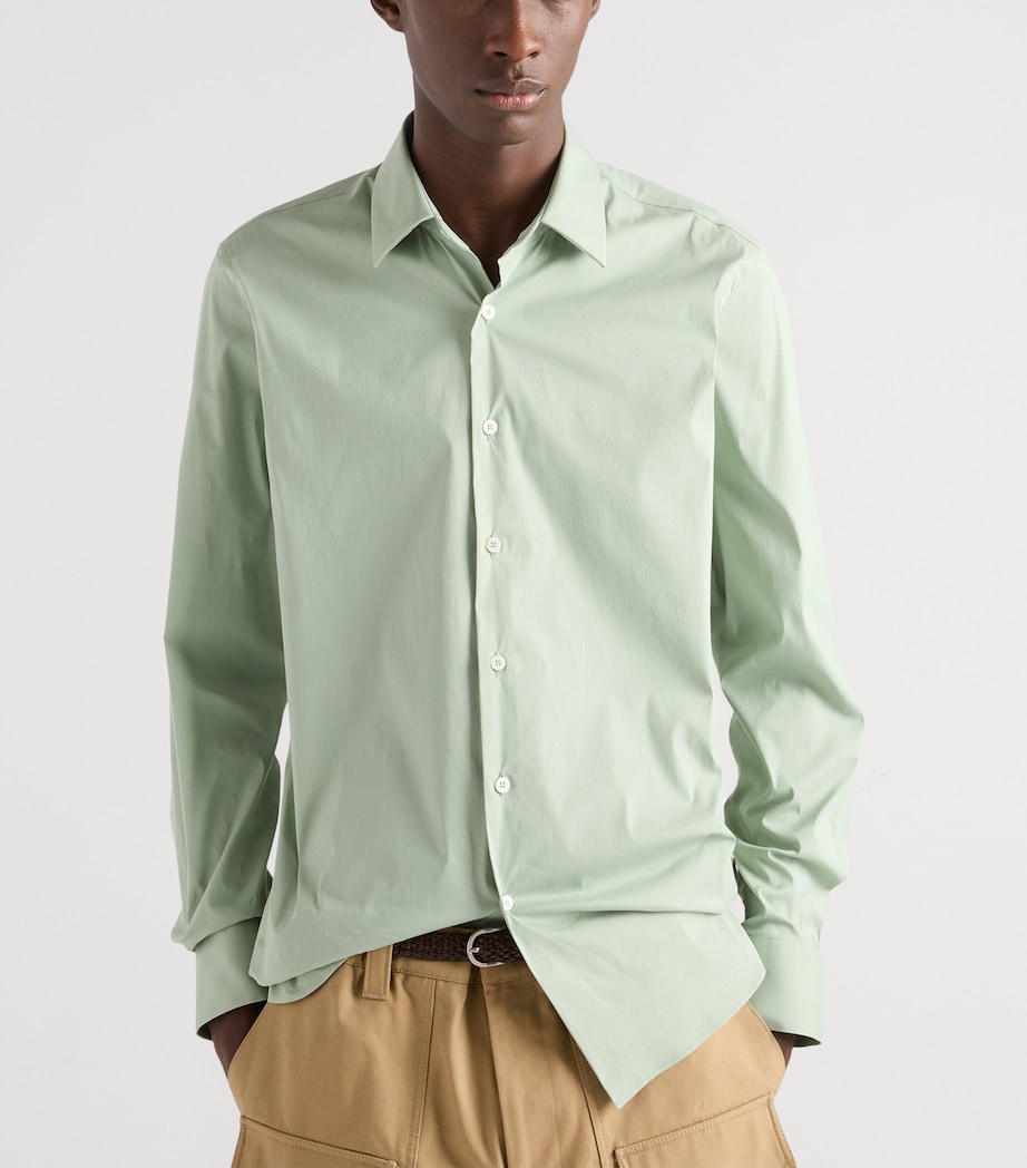 Prada Mens Stretch-Cotton Shirt Image 3
