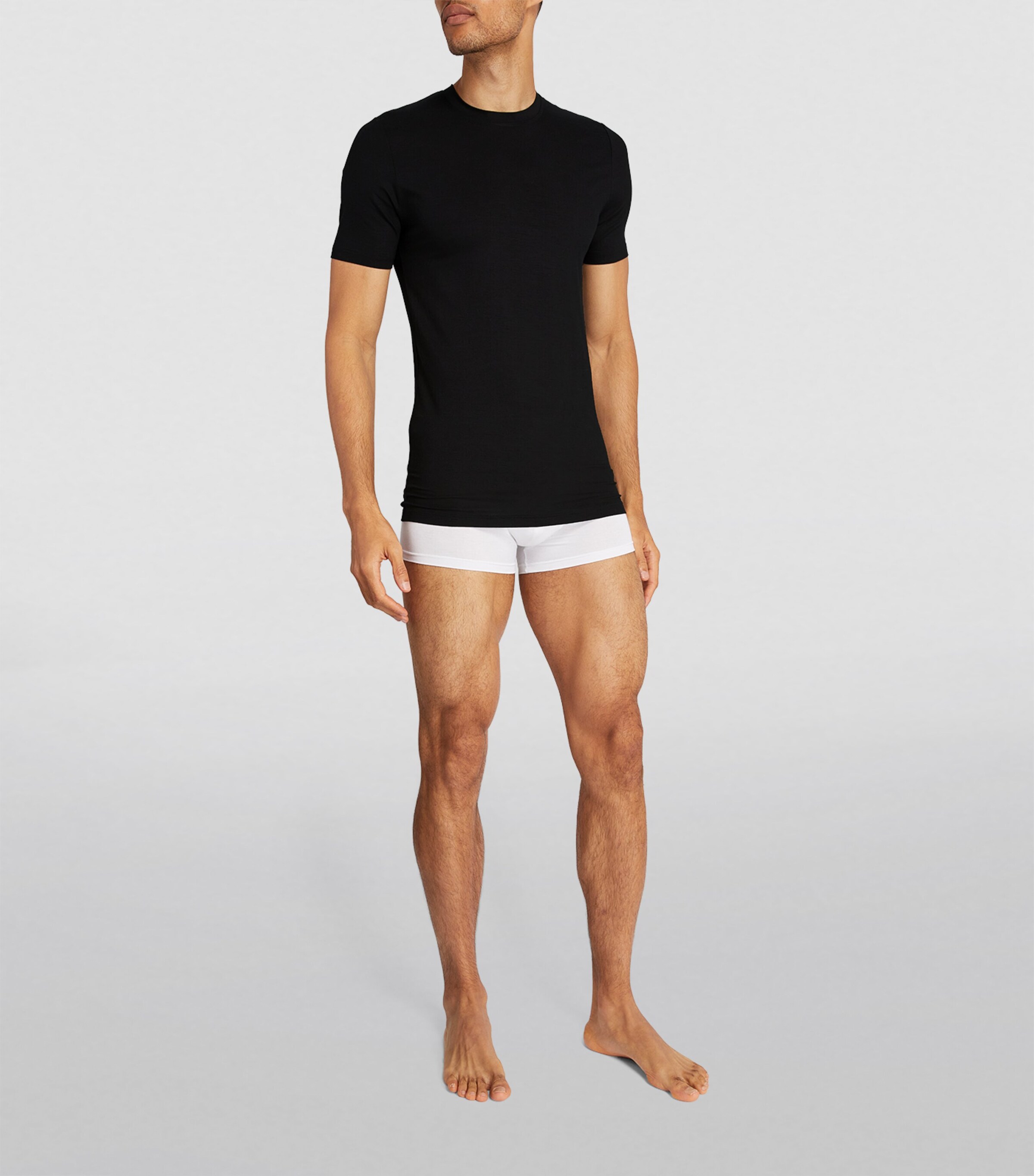 Stretch-Modal Pureness T-Shirt 86 BLACK Image 2