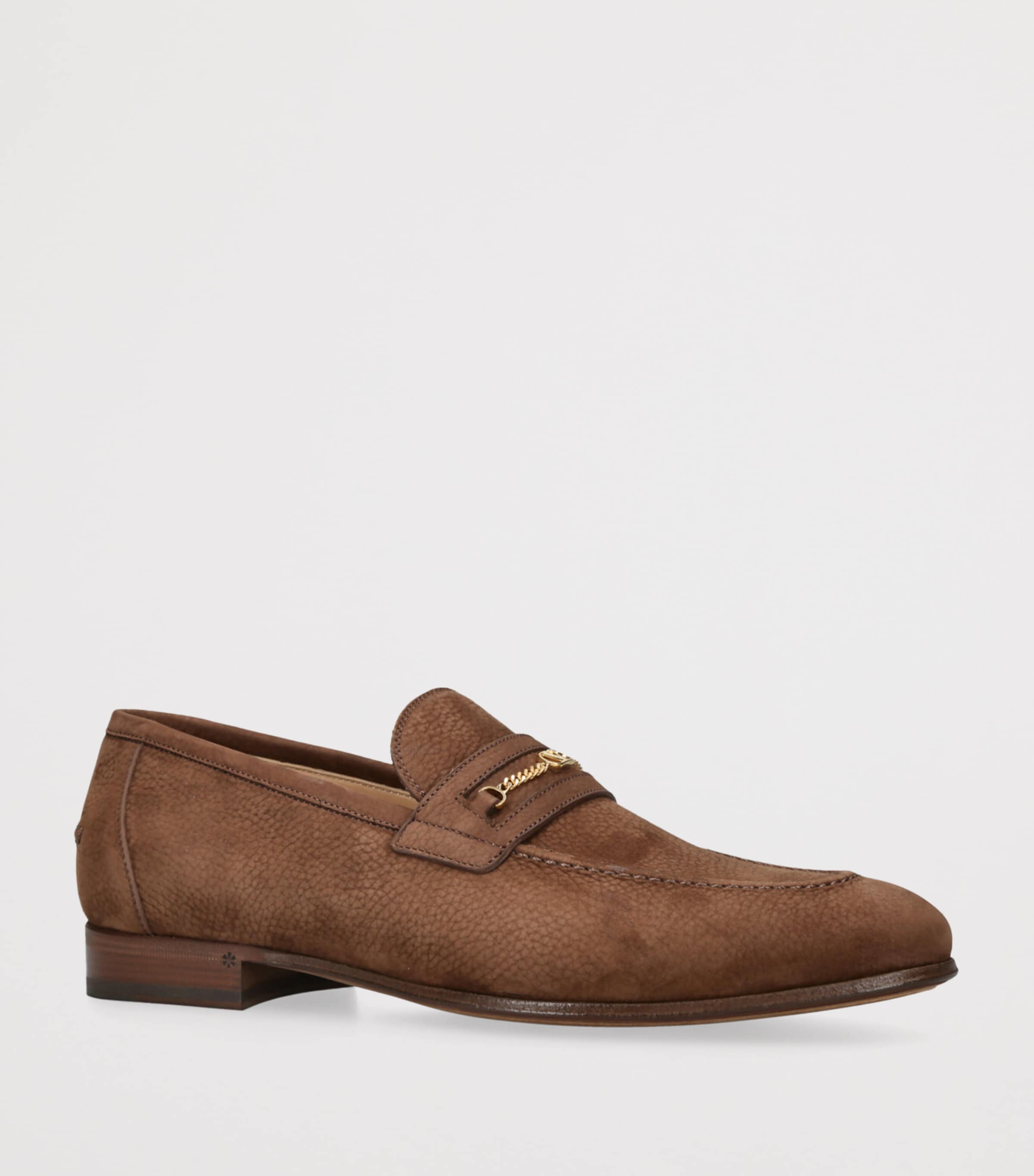 Pebbled Suede VLogo 2.0 Loafers BROWN Image 3