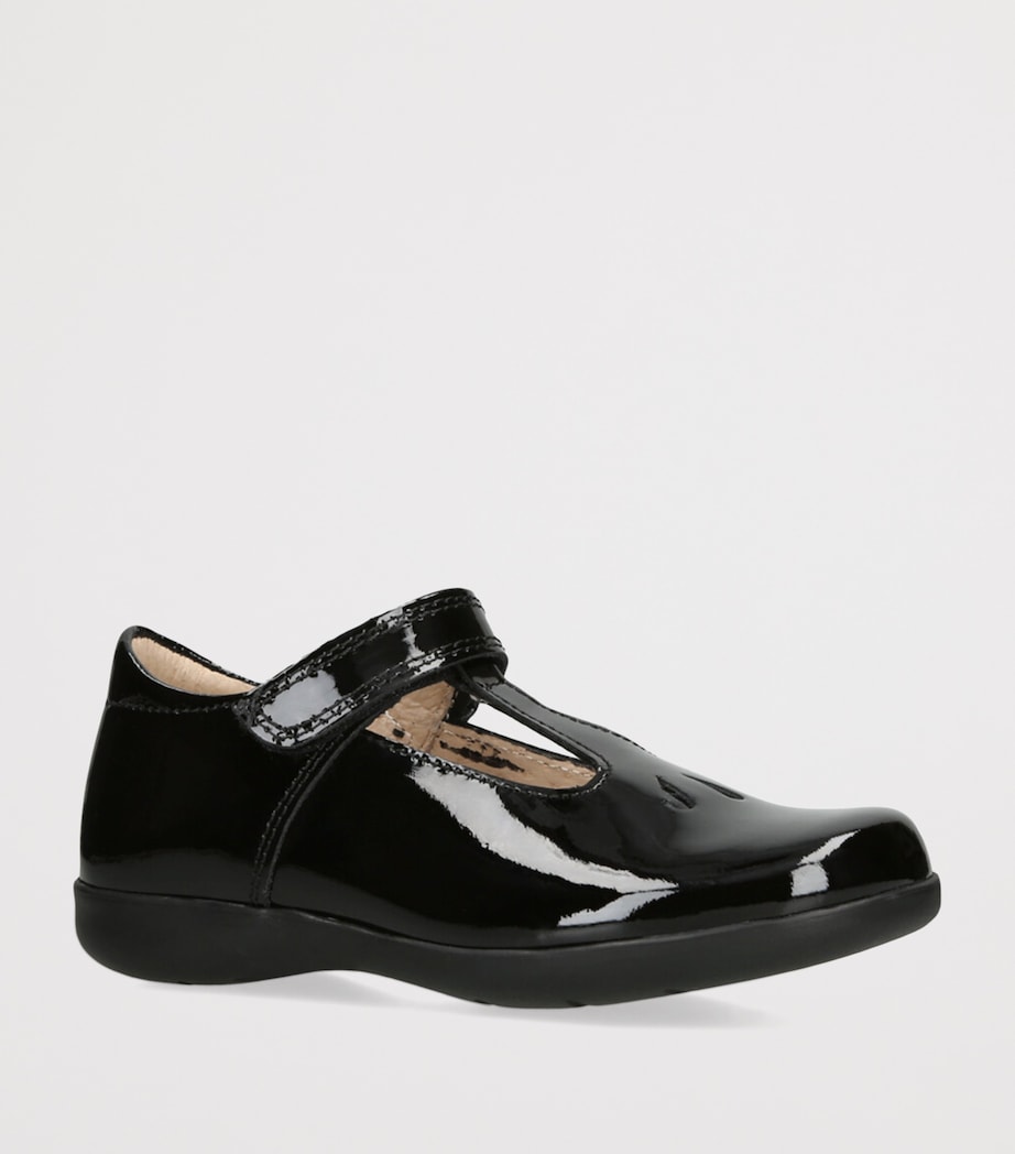 Trotters Leather Evie School Shoes Black Image 3