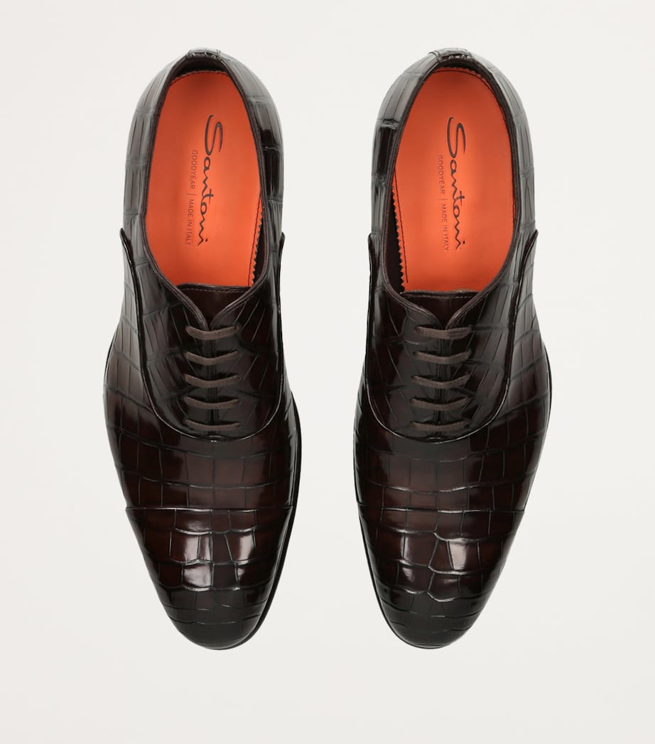Leather Carter Oxford Shoe DARK BROWN Image 4