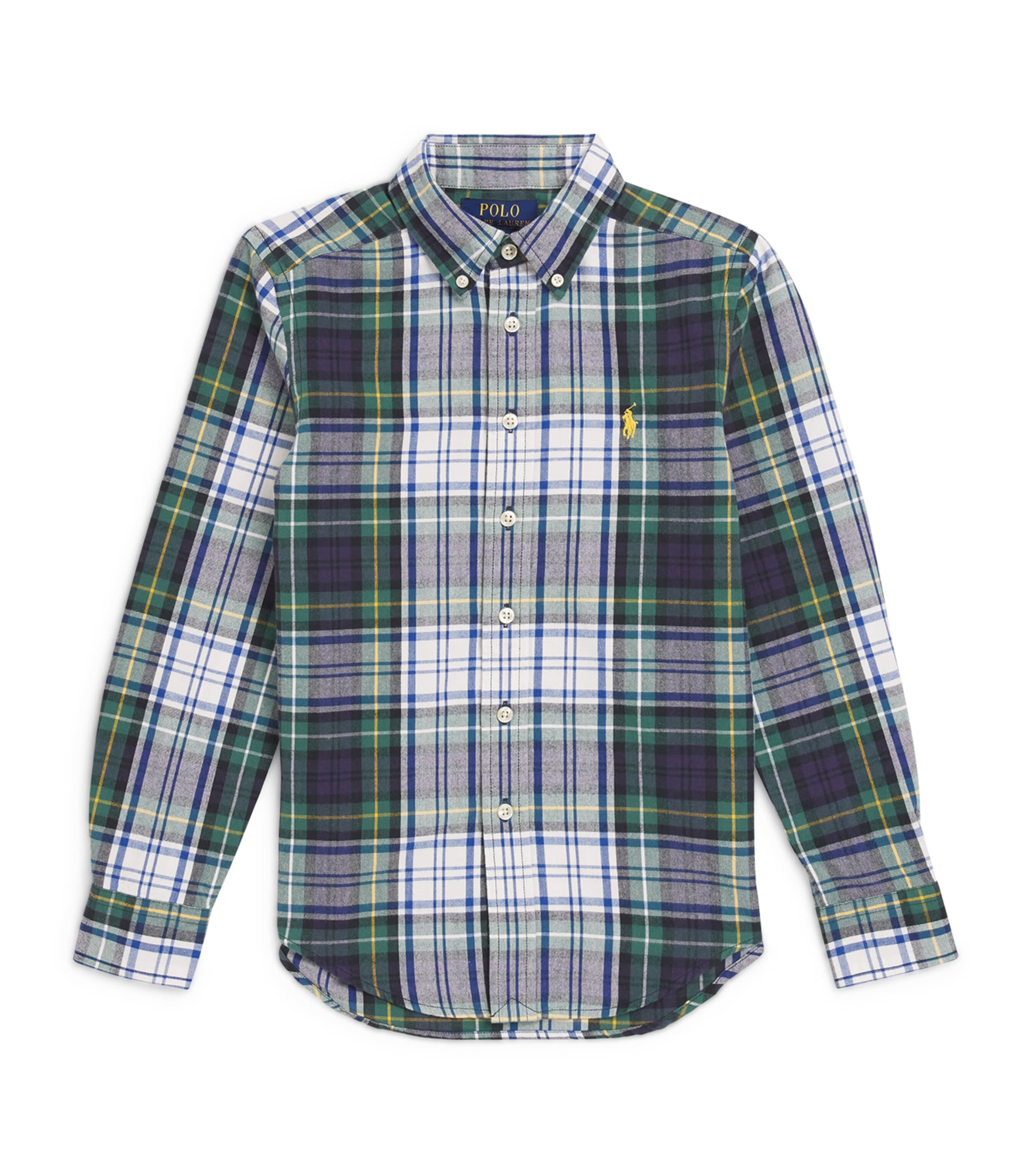 Shop Ralph Lauren Cotton Check Shirt In White