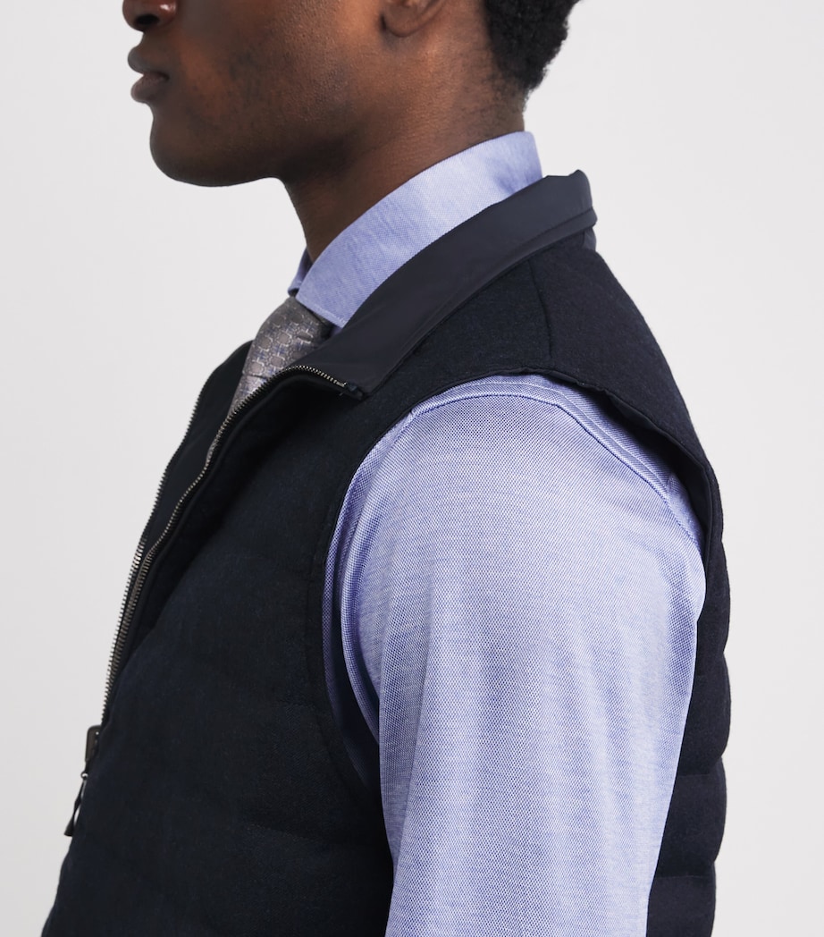 Cotton Filo di Scozia Slim Shirt 24MID BLUE Image 6