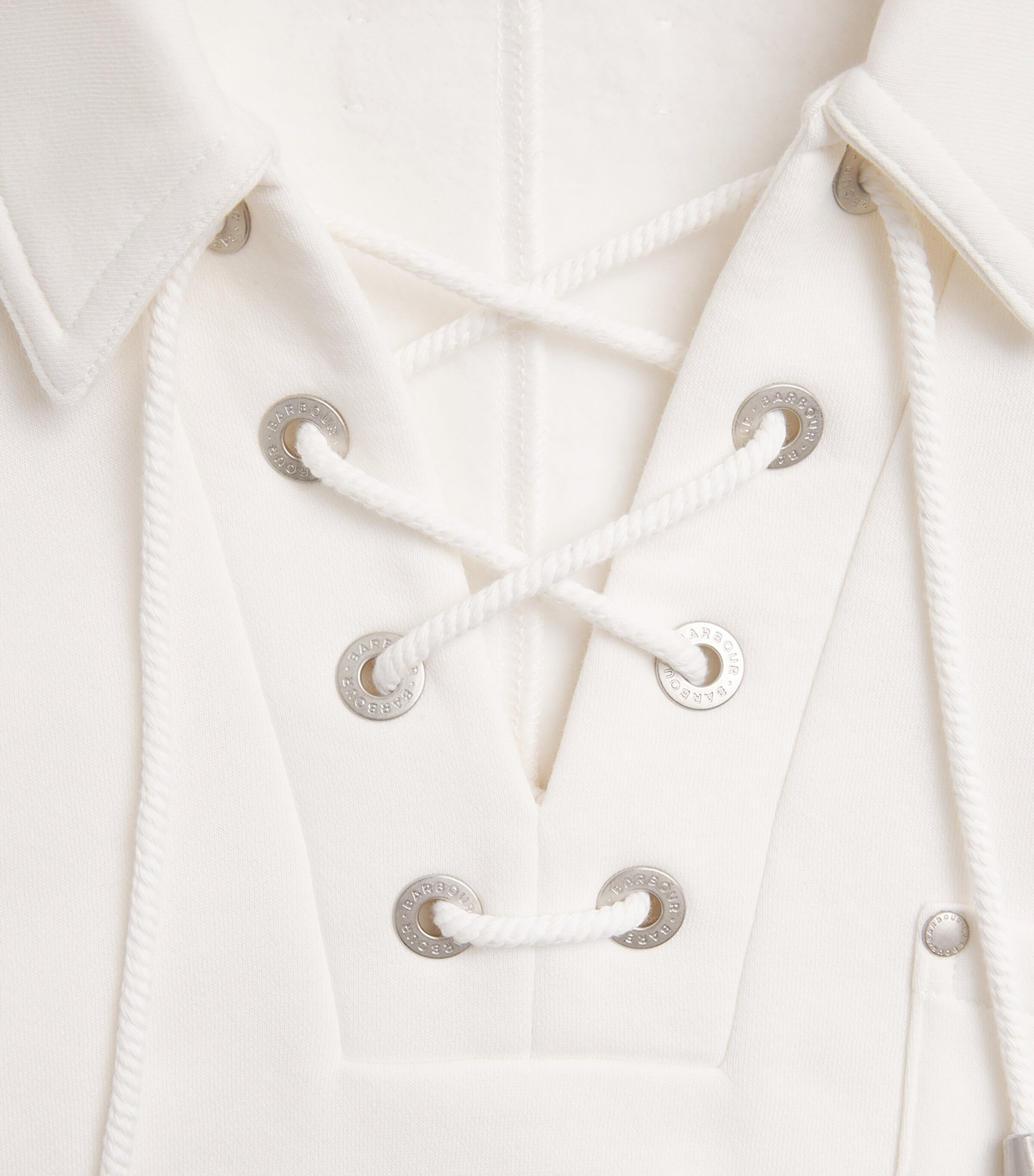 Barbour Womens Cotton-Blend Daya Sweater Ecru Image 6