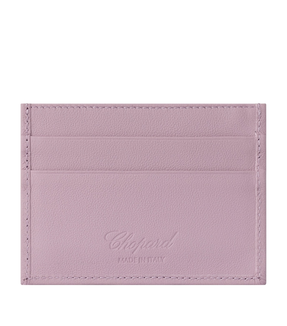 Small Leather Classic Card Holder LILAC Image 2