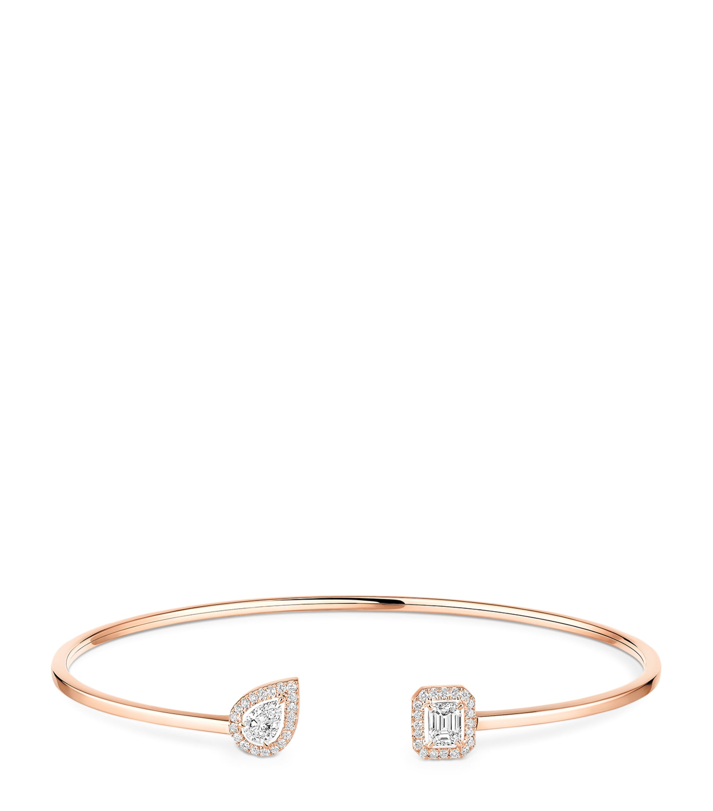 Messika My Twin Pink Gold and Diamond Bangle (0.35ct) Pink Gold Image 1