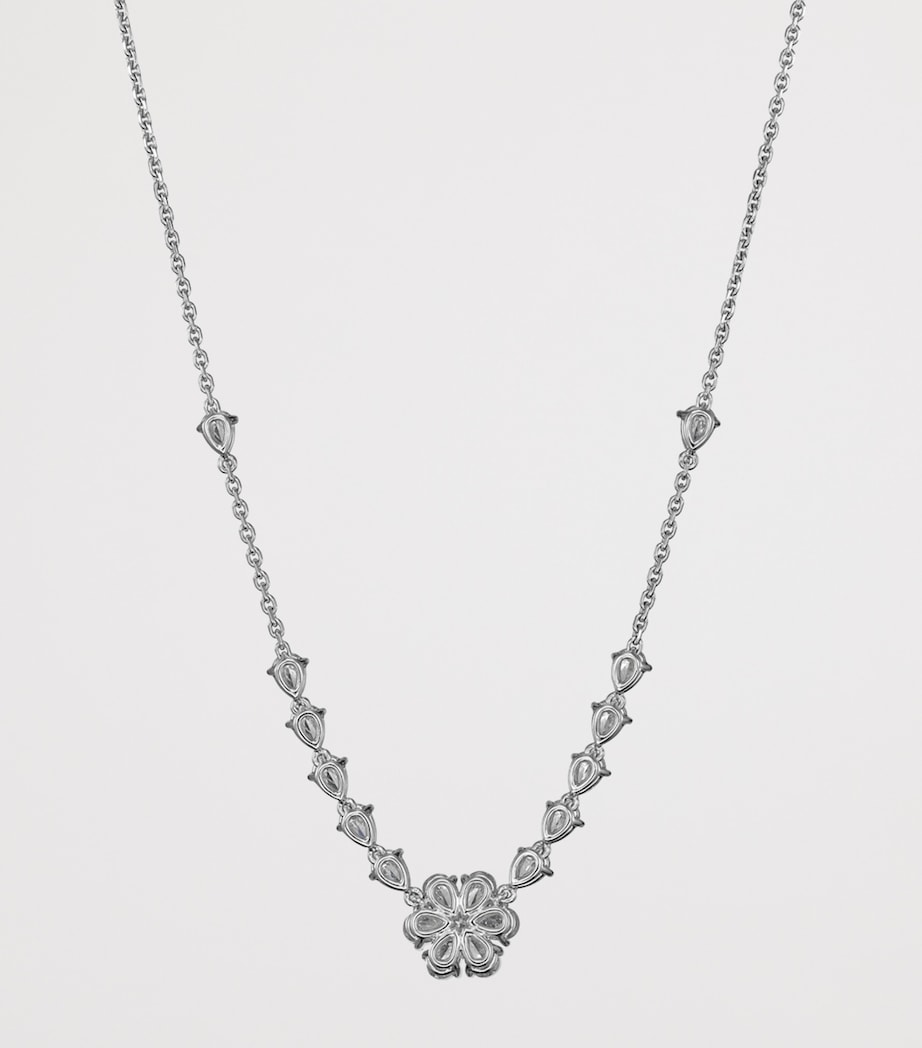 White Gold and Diamond L'Heure du Diamant Necklace 18K WHITE GOLD Image 4