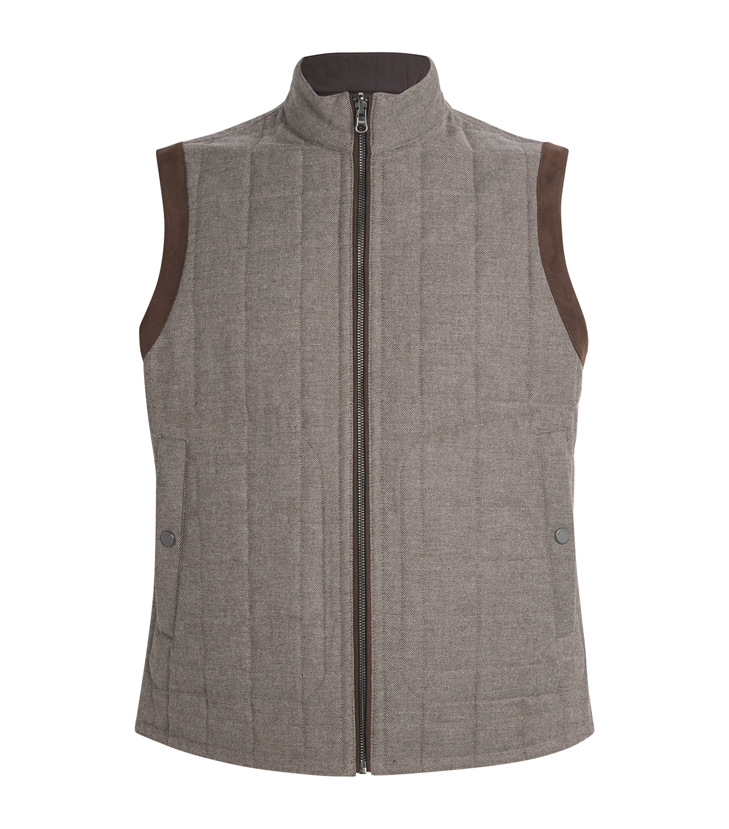Pal Zileri Quilted Zip-Up Gilet | Harrods US
