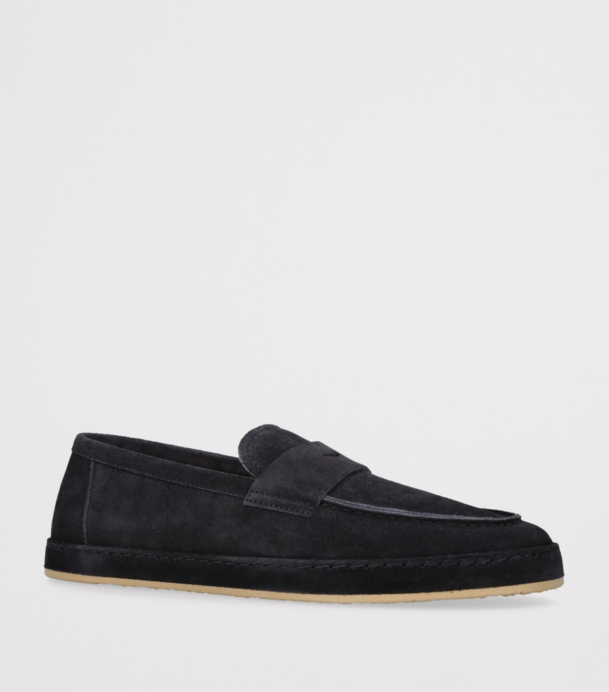 Suede Loafer Sneakers NAVY Image 3