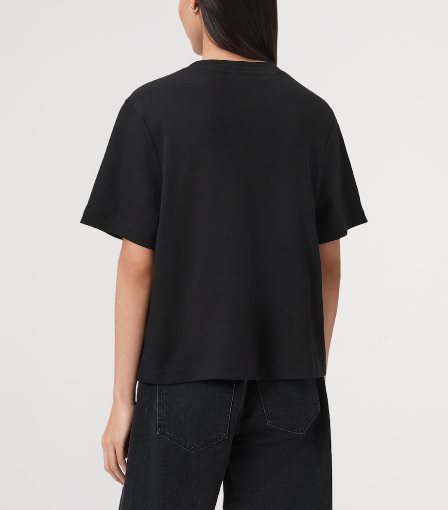 AllSaints Womens Organic Cotton Lover Lisa T-Shirt Black Image 6
