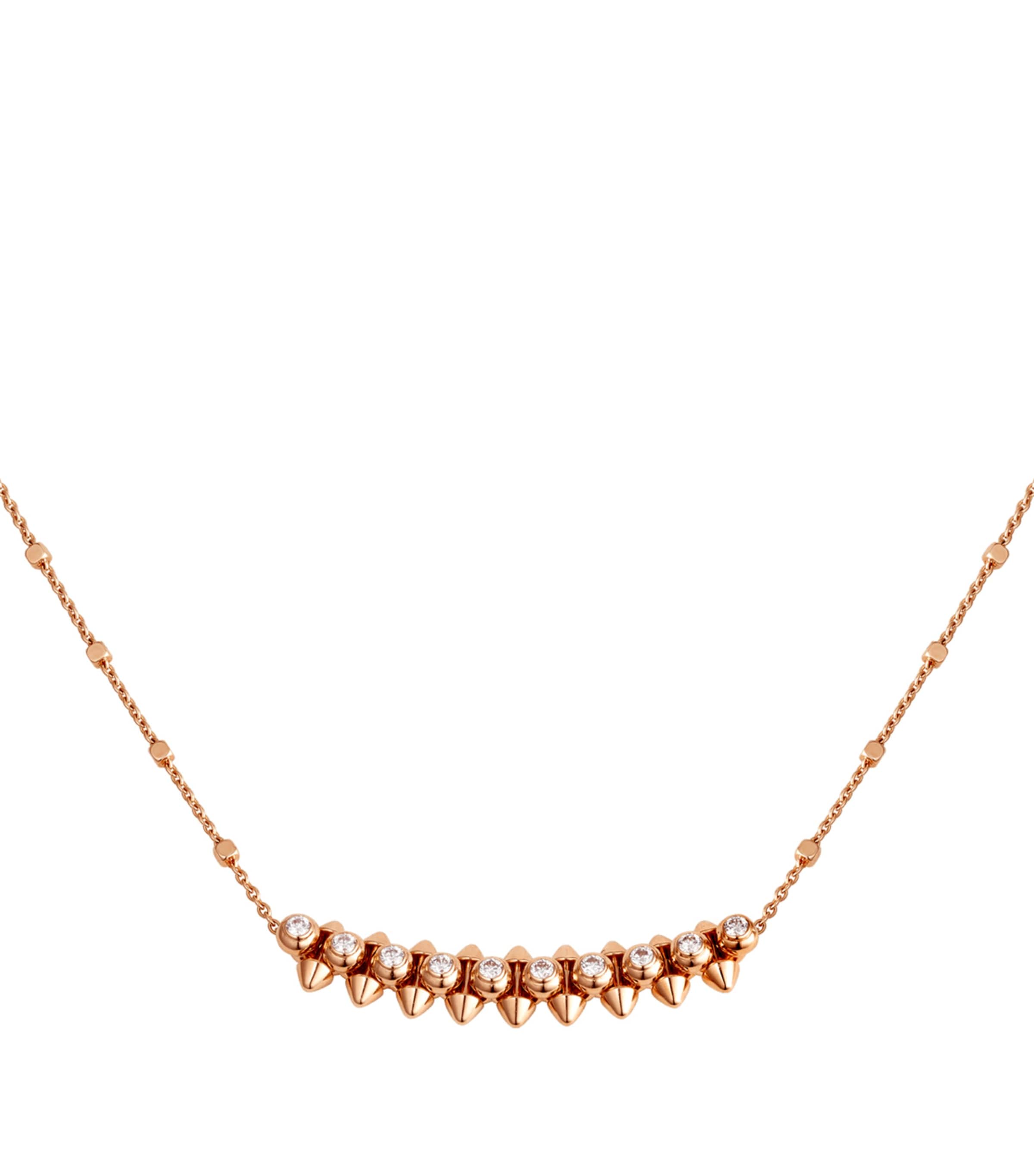 Rose Gold and Diamond Clash de Cartier Necklace ROSE GOLD Image 2