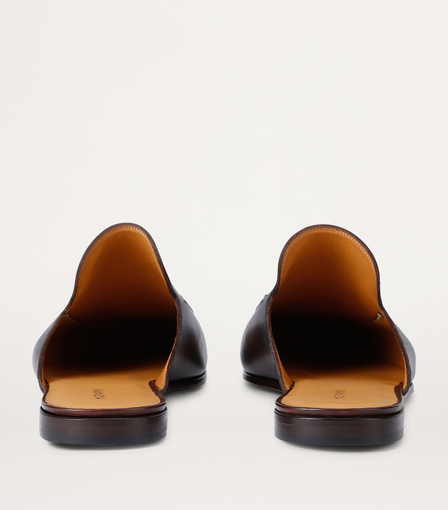 Leather Suela Mules DARK BROWN Image 2