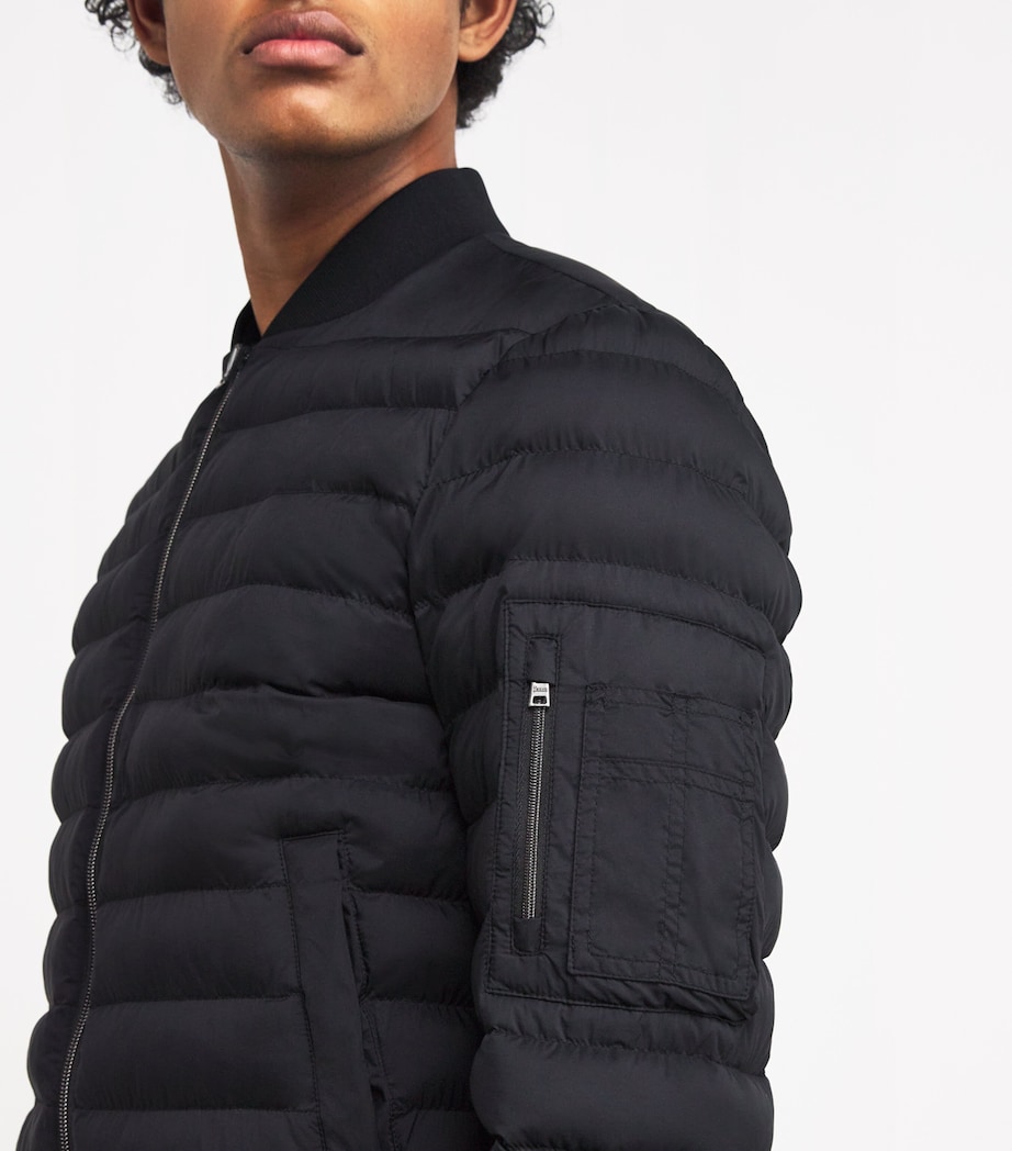 Padded Bomber Jacket 9300NERO Image 6