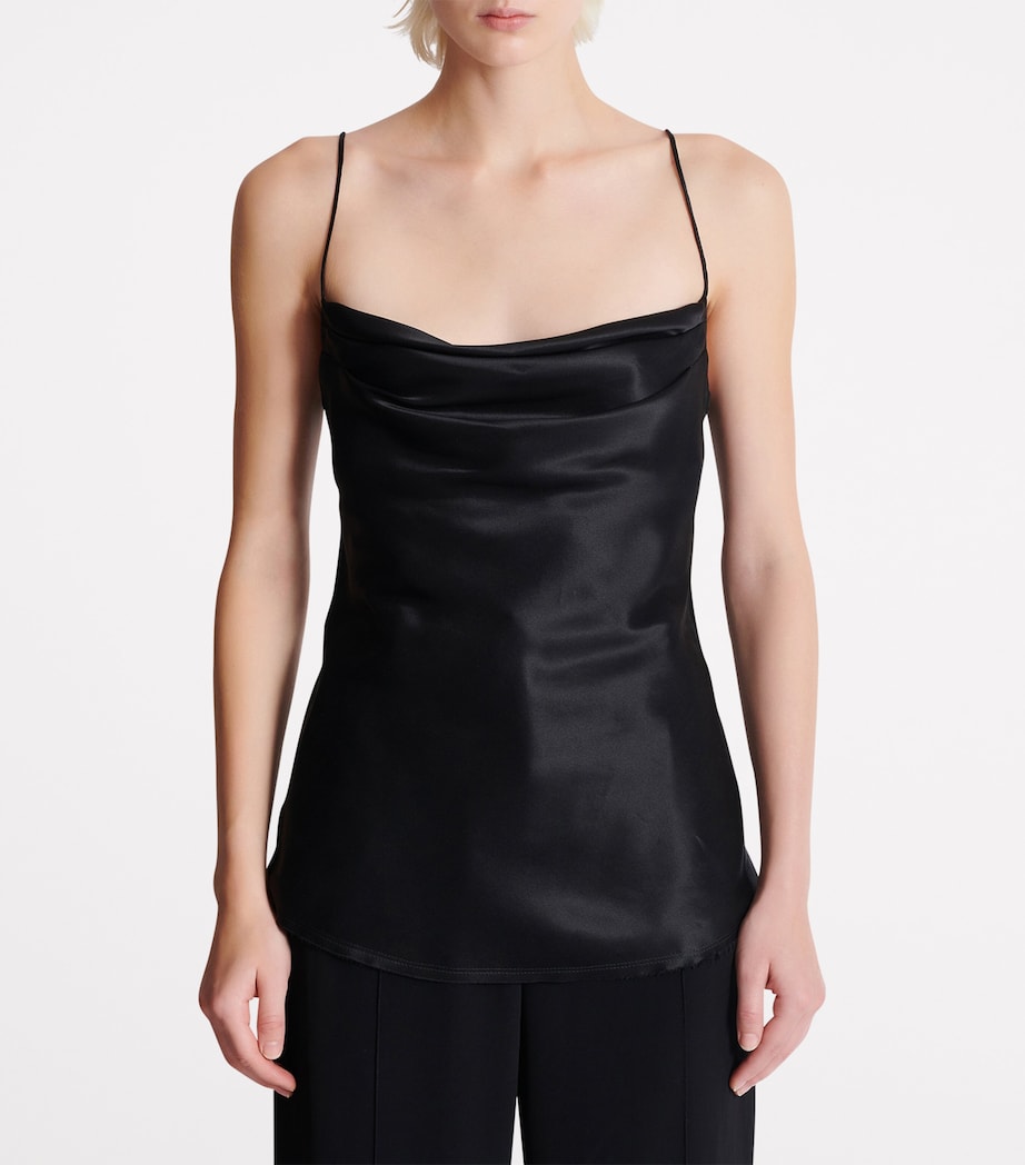Silk Draped Top 0PA NOIR Image 4
