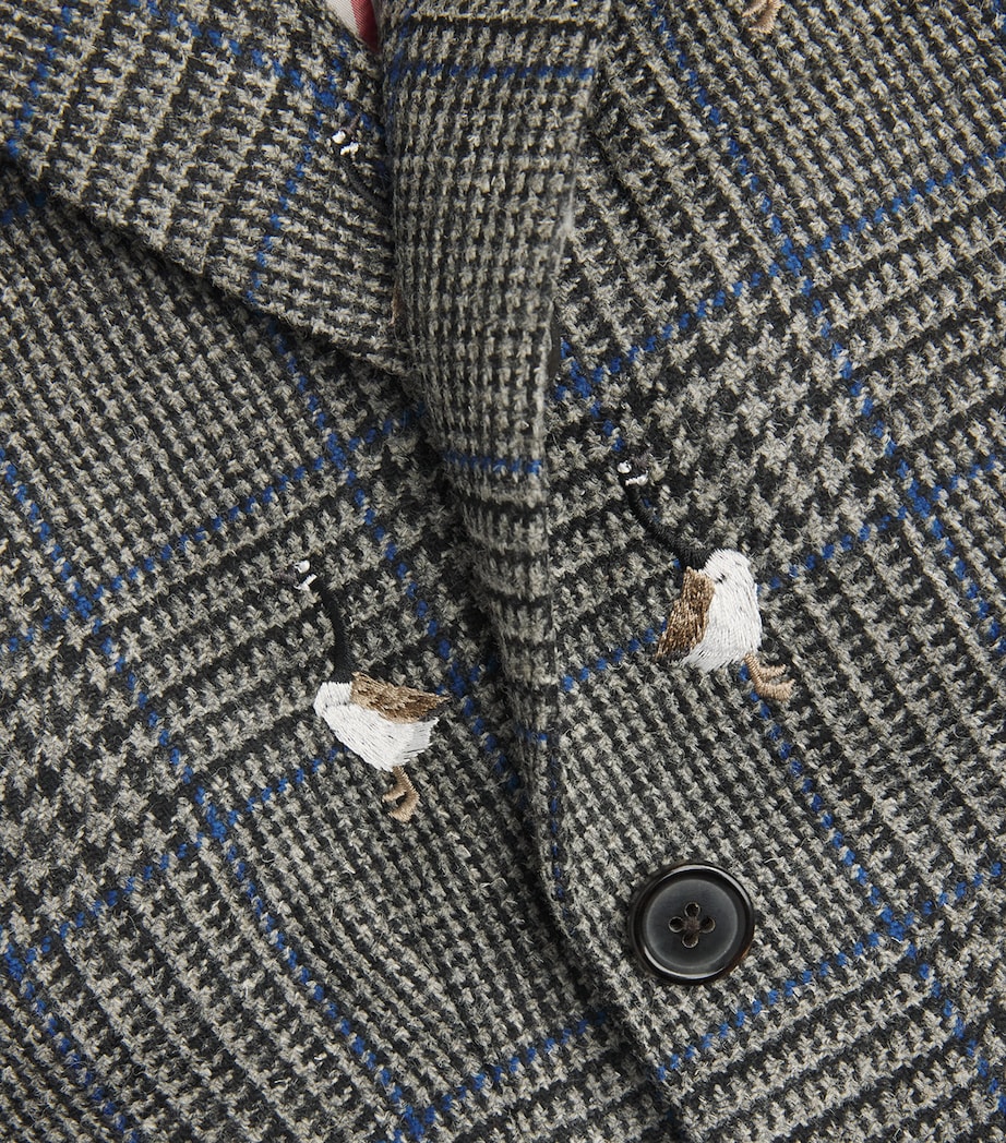 Wool Embroidered Blazer MED GREY Image 2